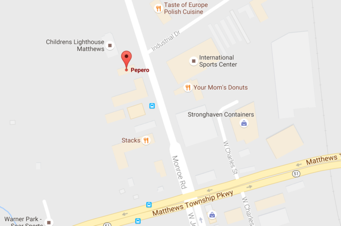 PePeRo is located at 10902 Monroe Road, Matthews, NC