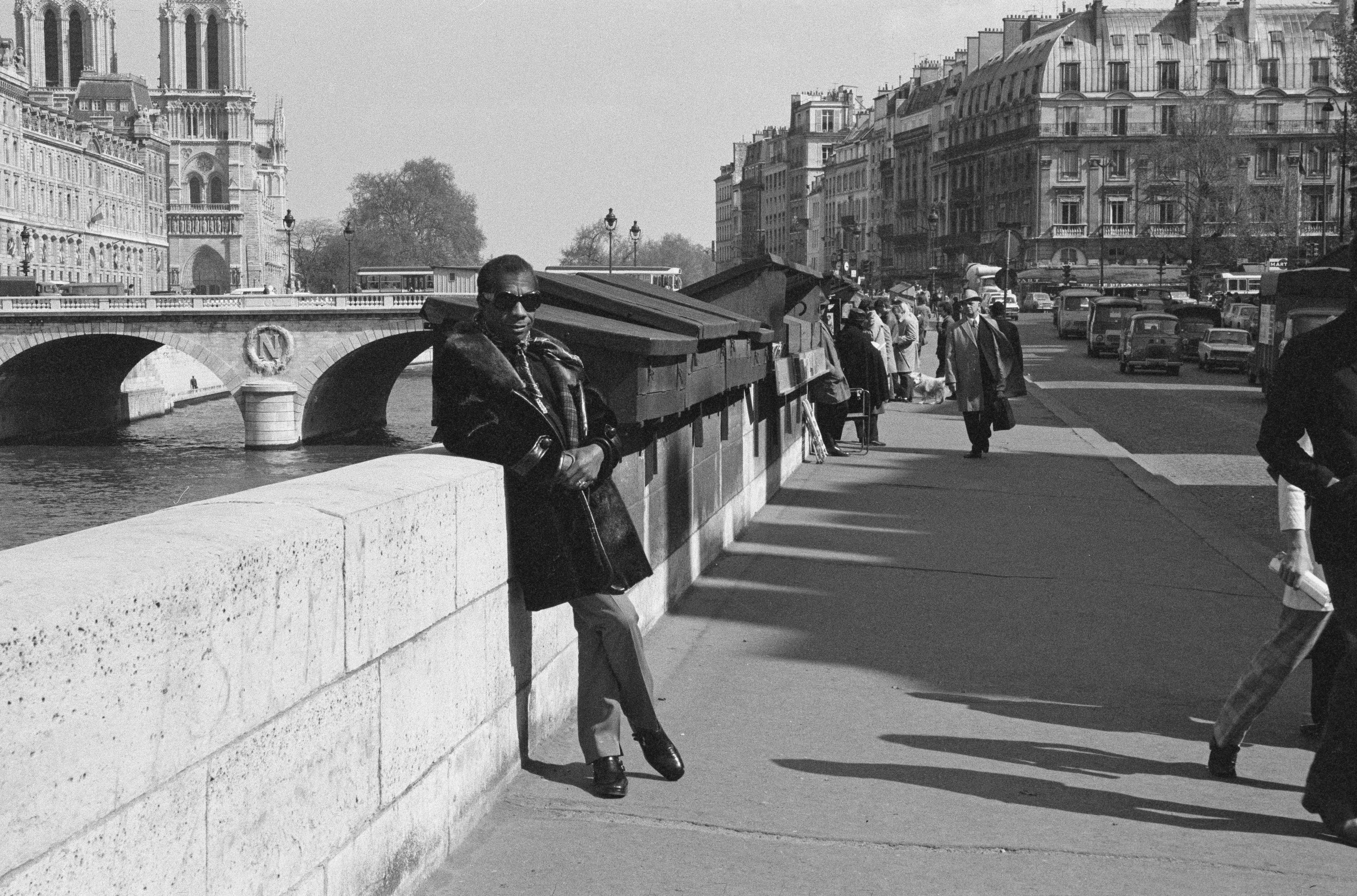James Baldwin in Paris in 1972. 