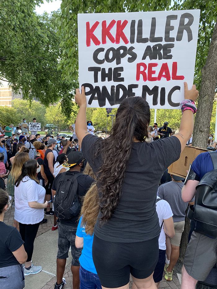 Community conversation protest night 6