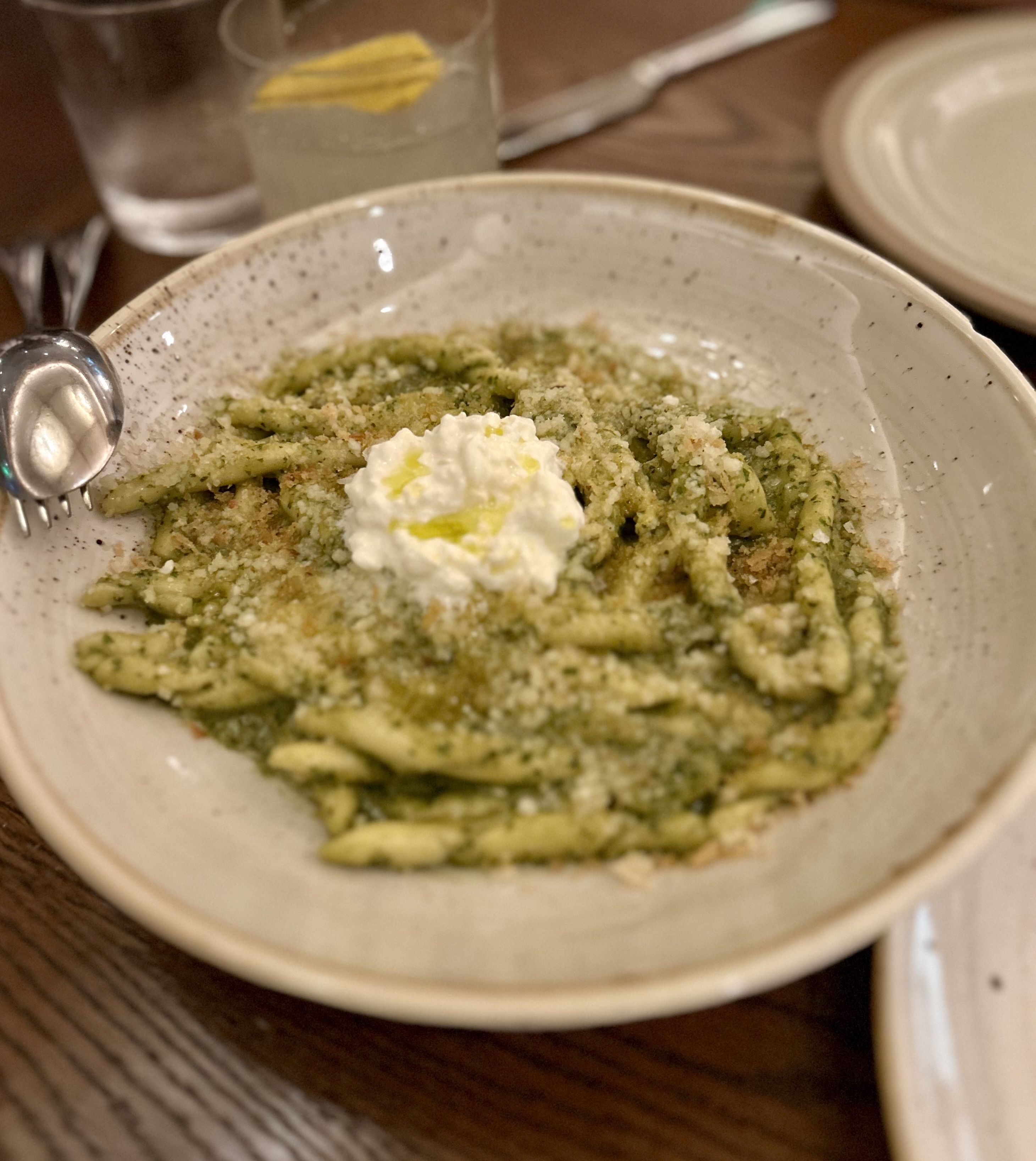 Green pasta
