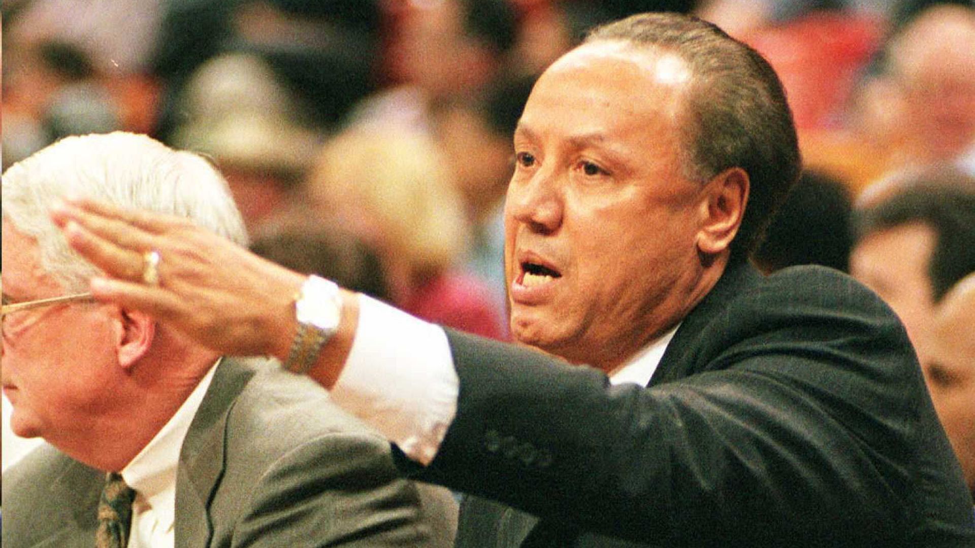 Atlanta Hawks head coach Lenny Wilkens
