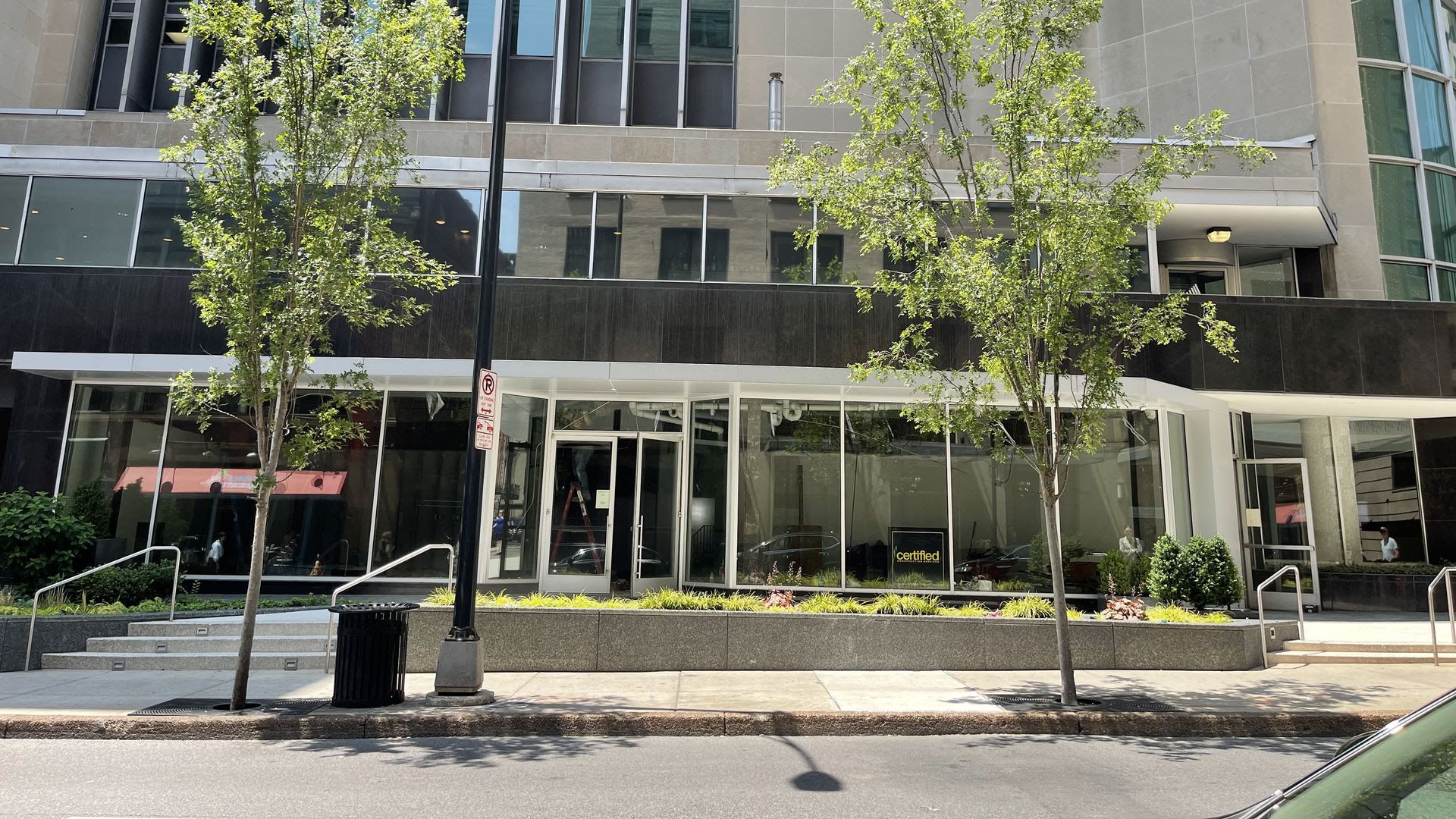 Exterior of the space where Ophelia's will go.