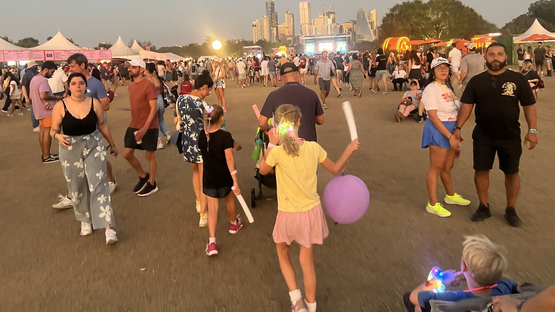 Glow sticks make ACL more fun for kids. 
