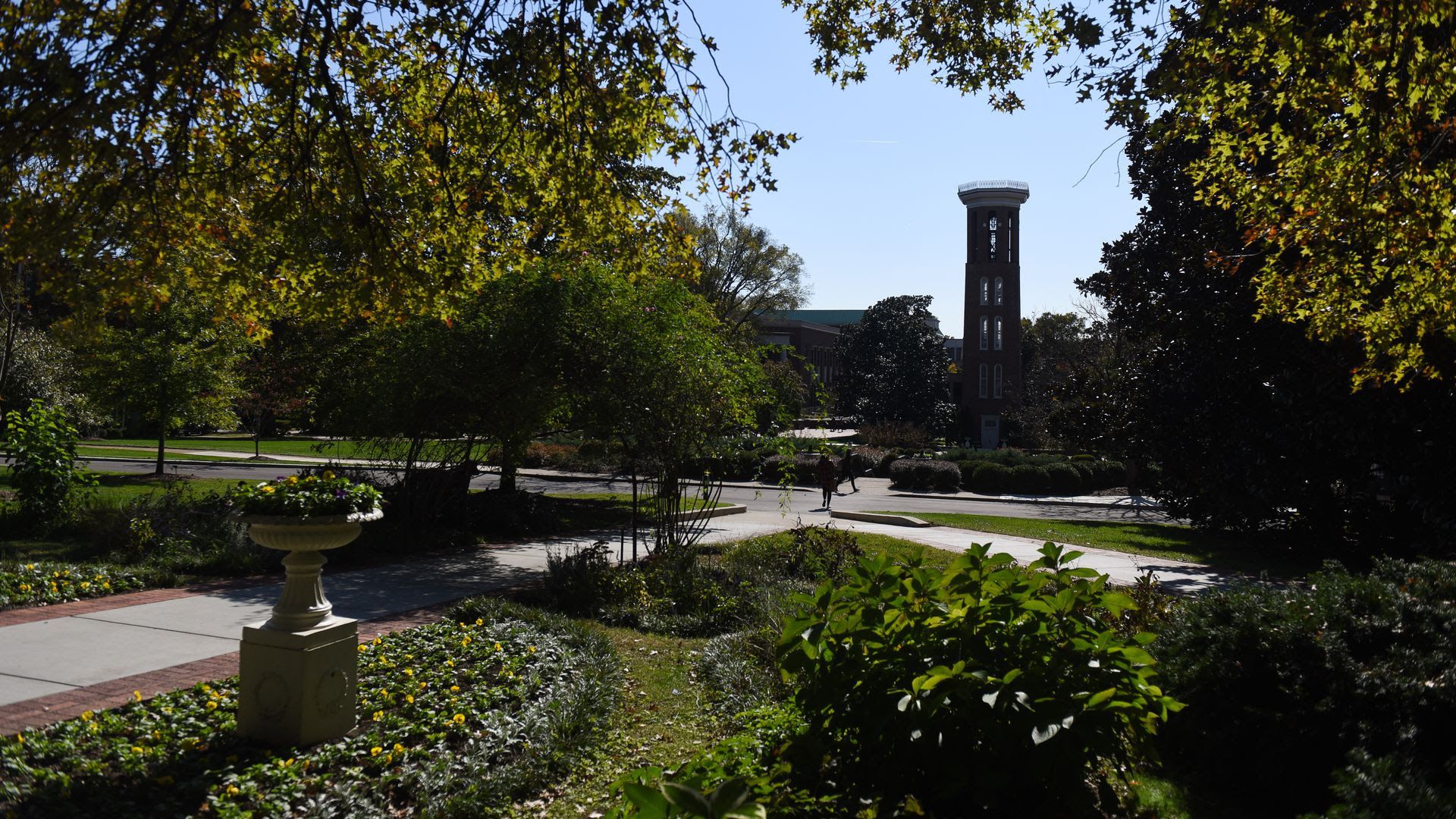 The quad of Belmont University