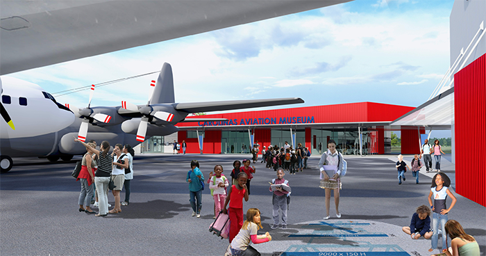 Rendering courtesy of Carolinas Aviation Museum