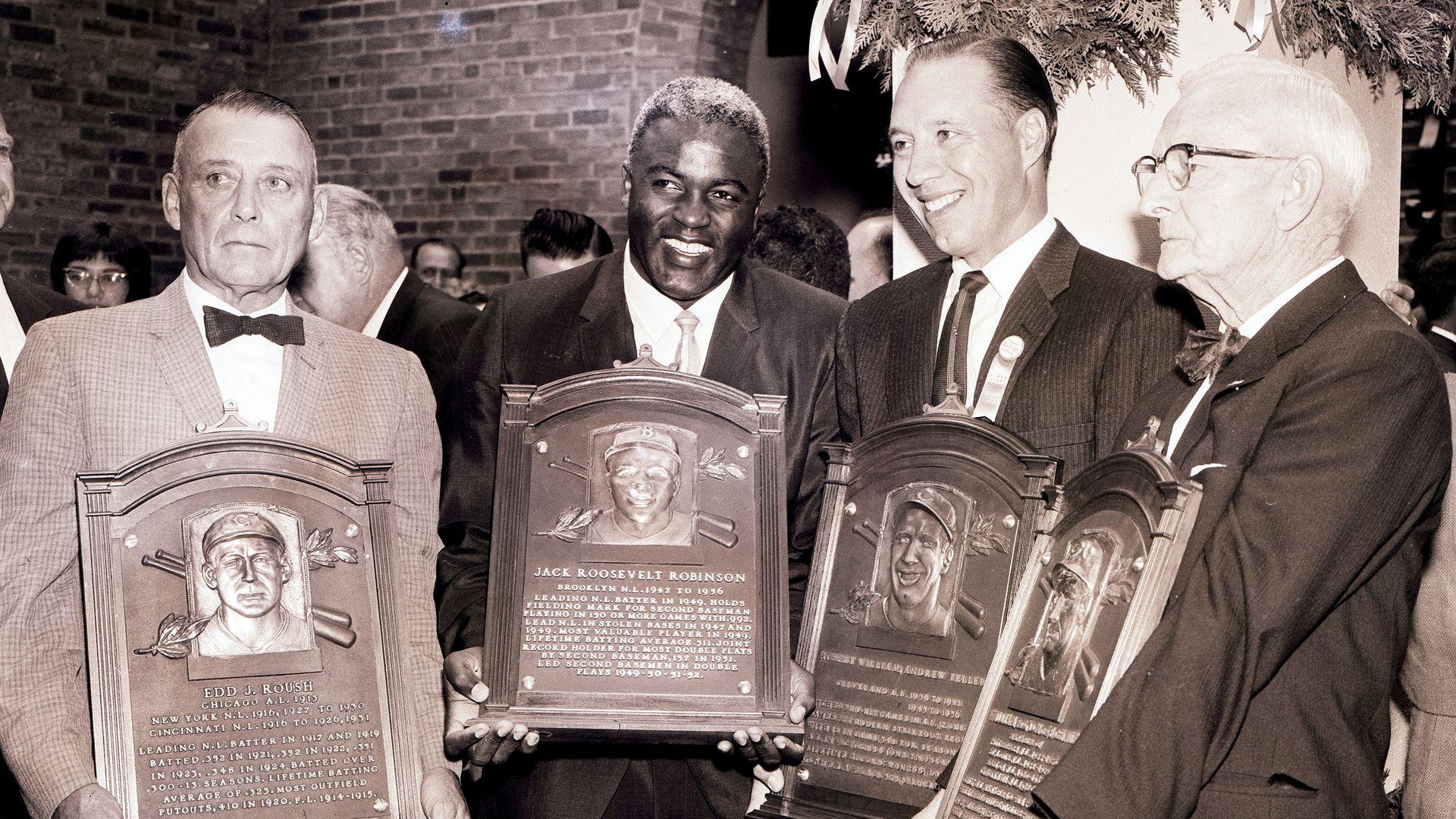 Jackie Robinson alongside fellow HOF nominees