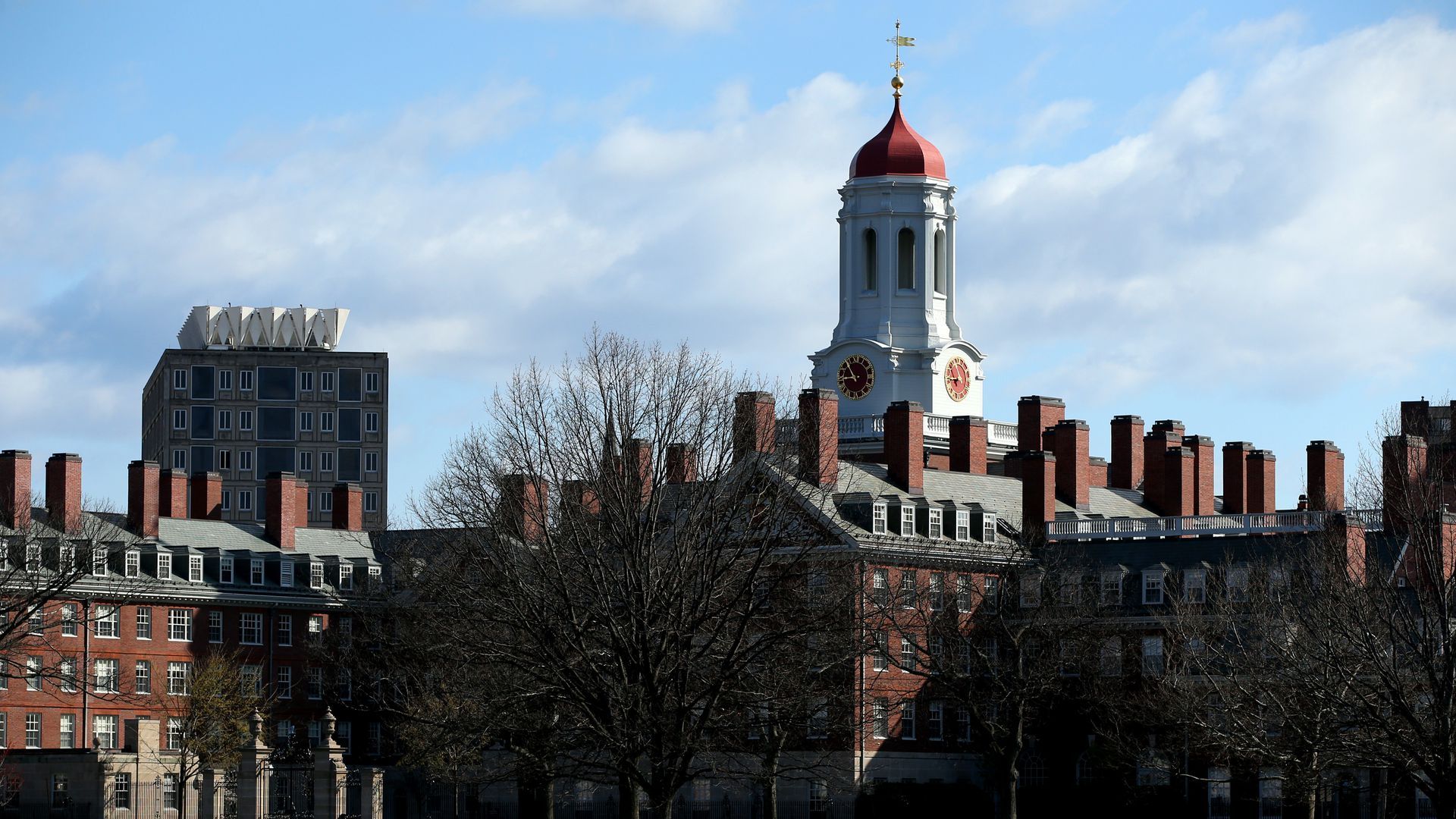 A photo of the Harvard University campus.