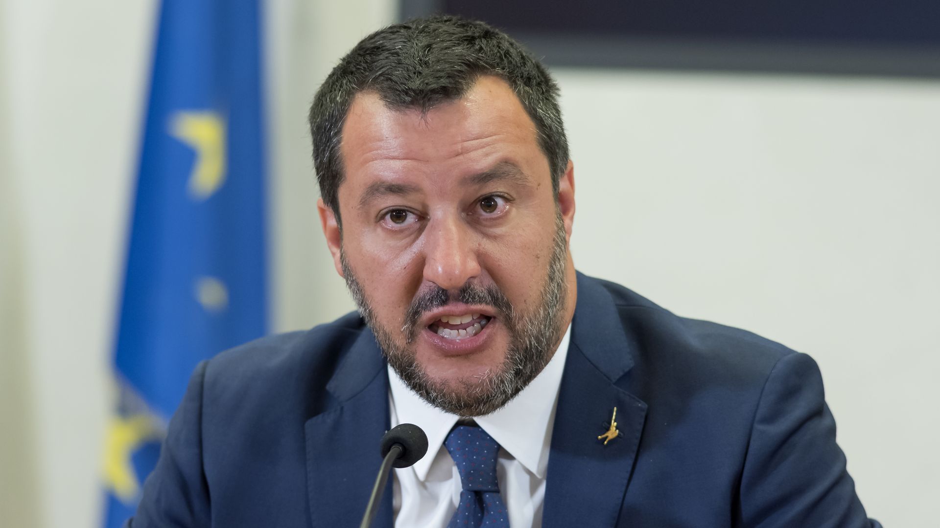 Matteo Salvini speaking