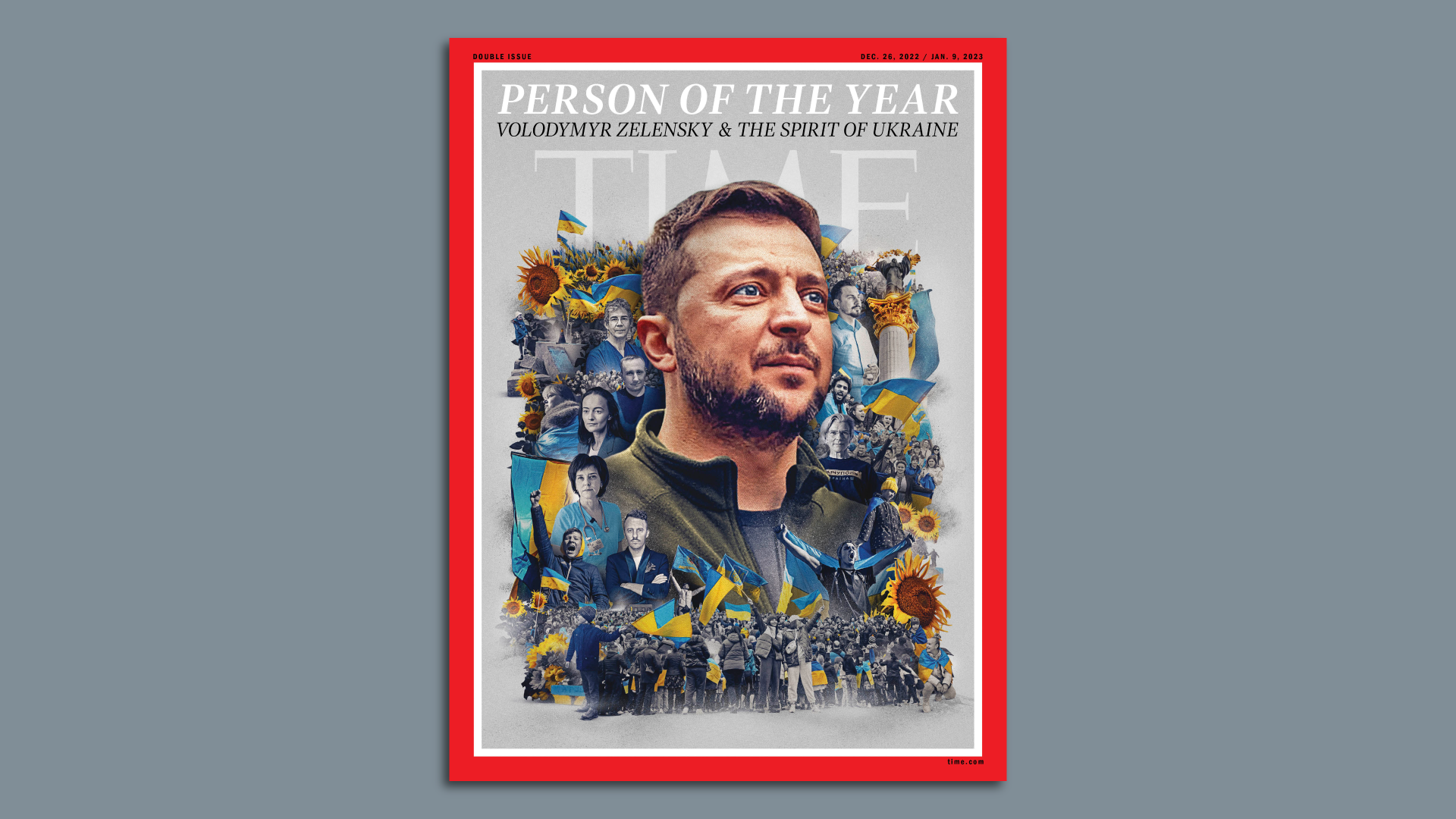 Ukrainian President Volodymyr Zelensky is TIME's Person of the Year. Photo courtesy of Time