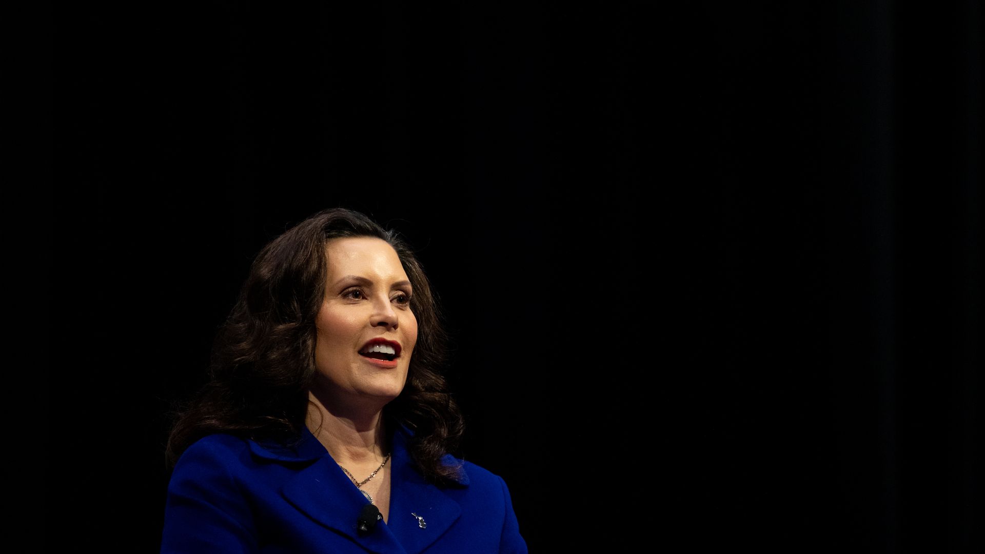Gov. Gretchen Whitmer in Detroit earlier this year. Emily Elconin/Bloomberg via Getty Images