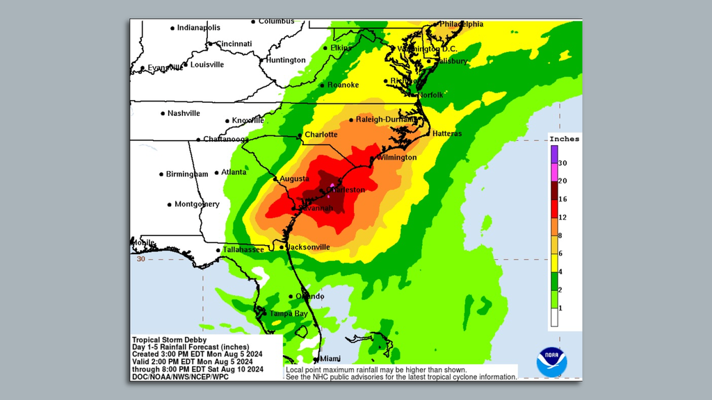 North Carolina Declares State Of Emergency As Tropical Storm Debby