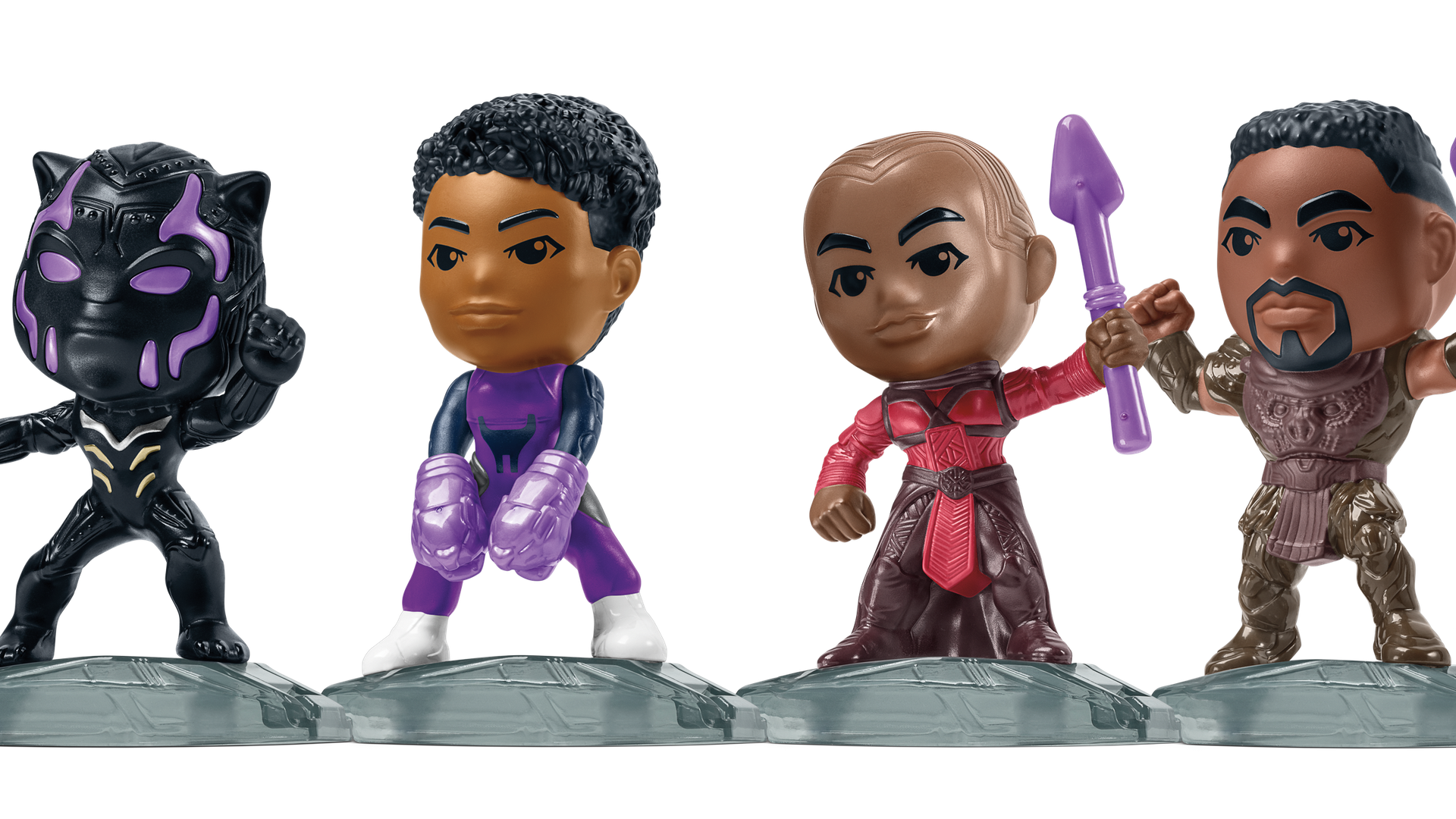 Toy figurines from “Black Panther: Wakanda Forever” 