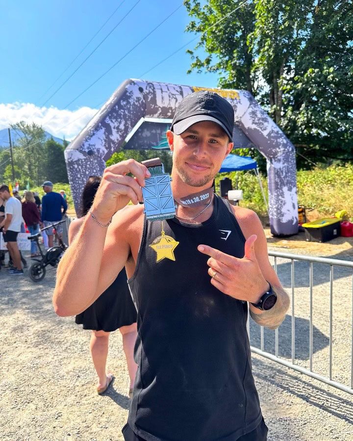 Chase Price at the Jack & Jill Marathon. 