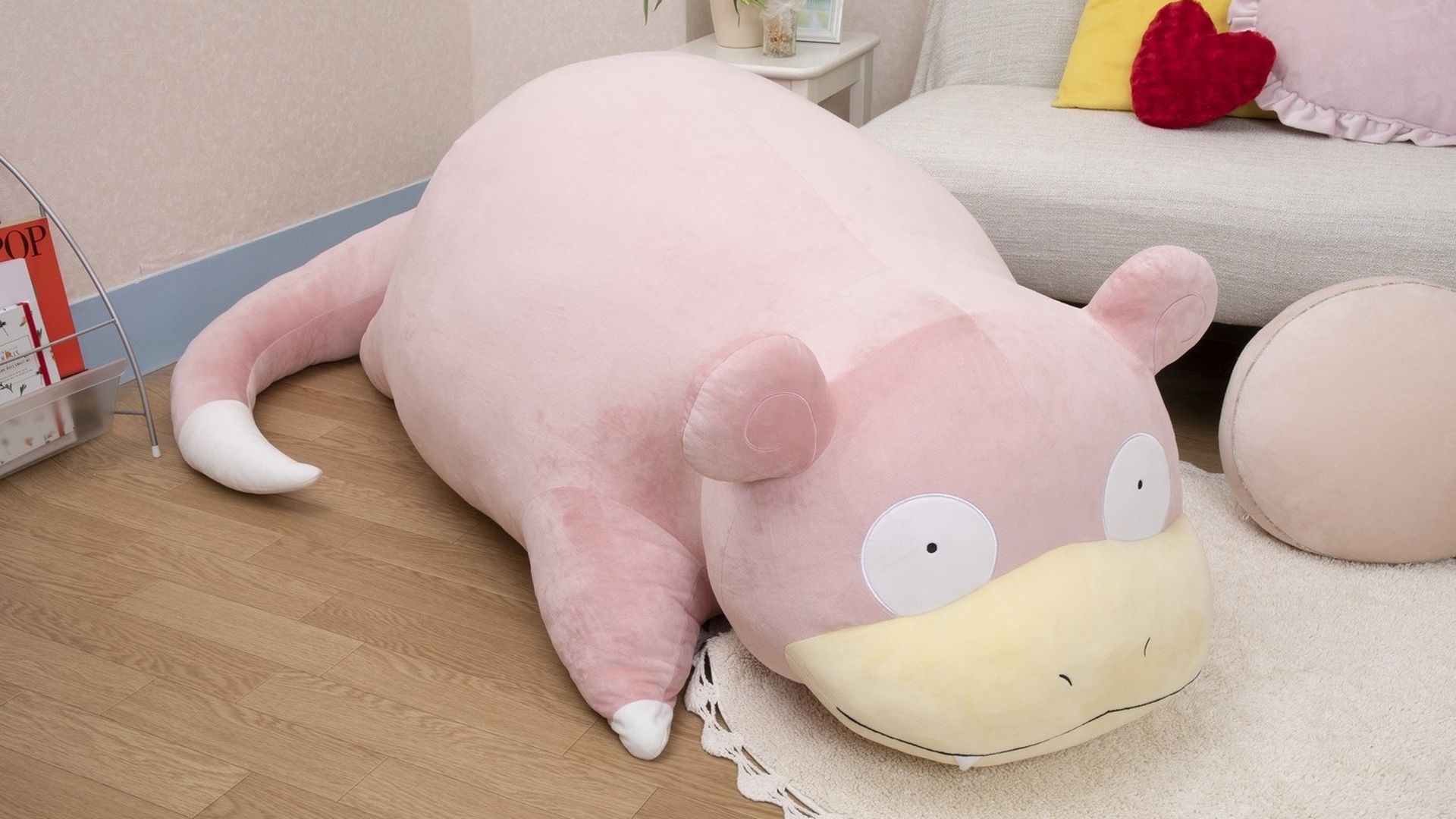 A big Slowpoke plush.