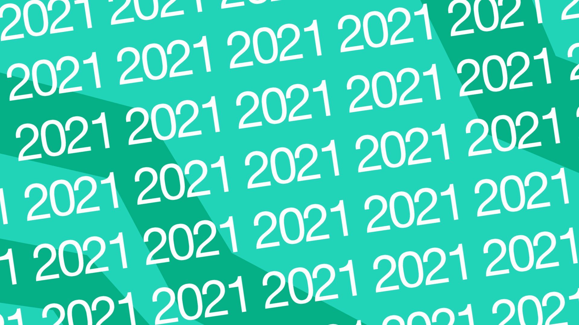 2021 repeating on a teal background.