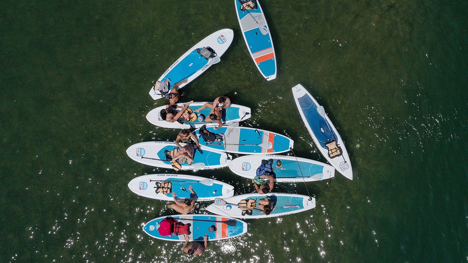 People paddle board in Austin