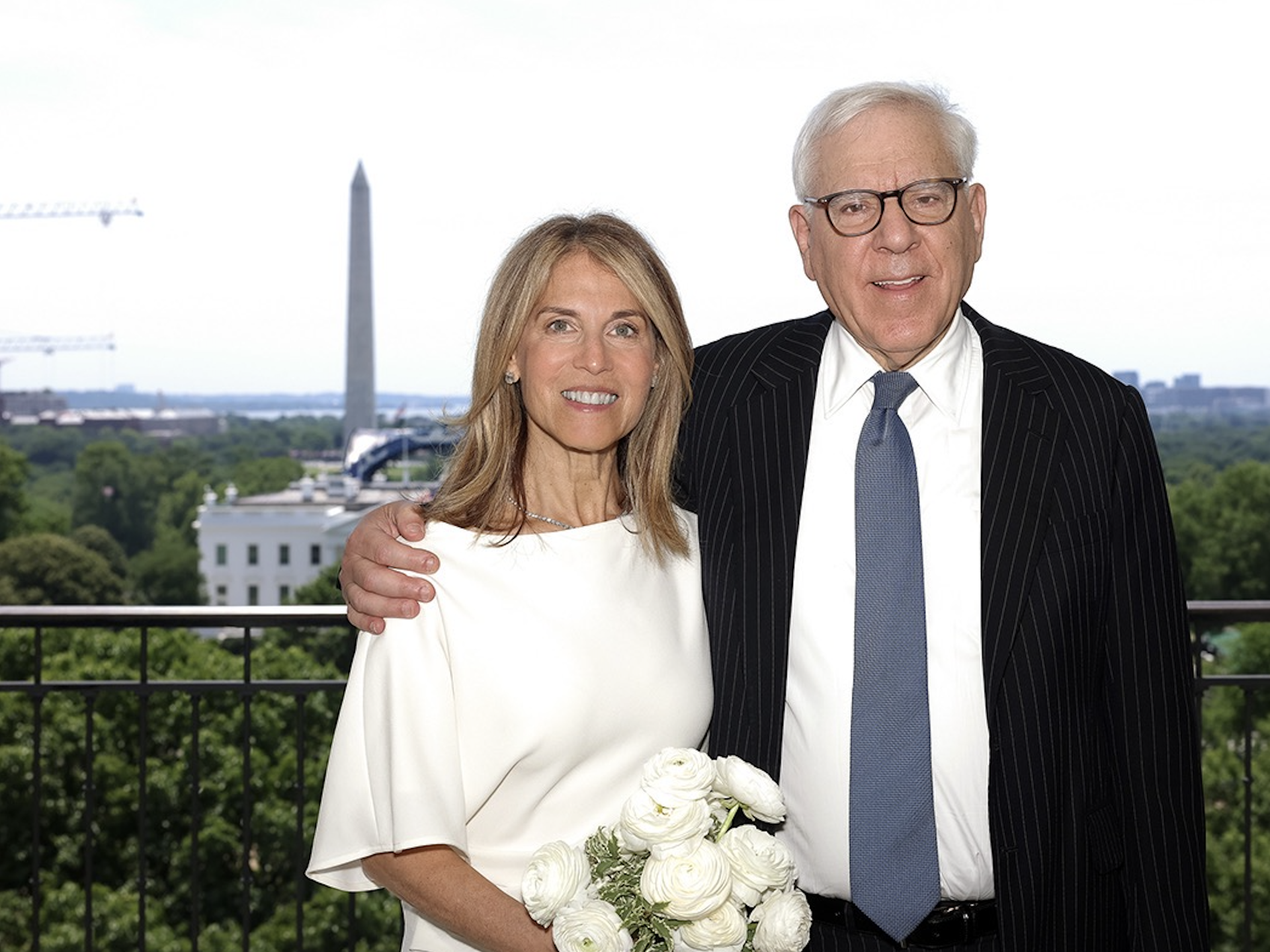 David Rubenstein weds Caryn Zucker, with chief justice officiating