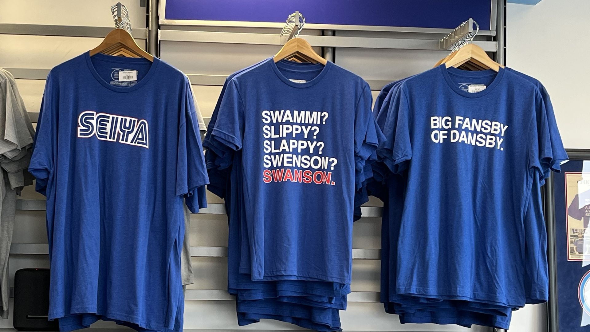 Photo of a t-shirt on a rack 