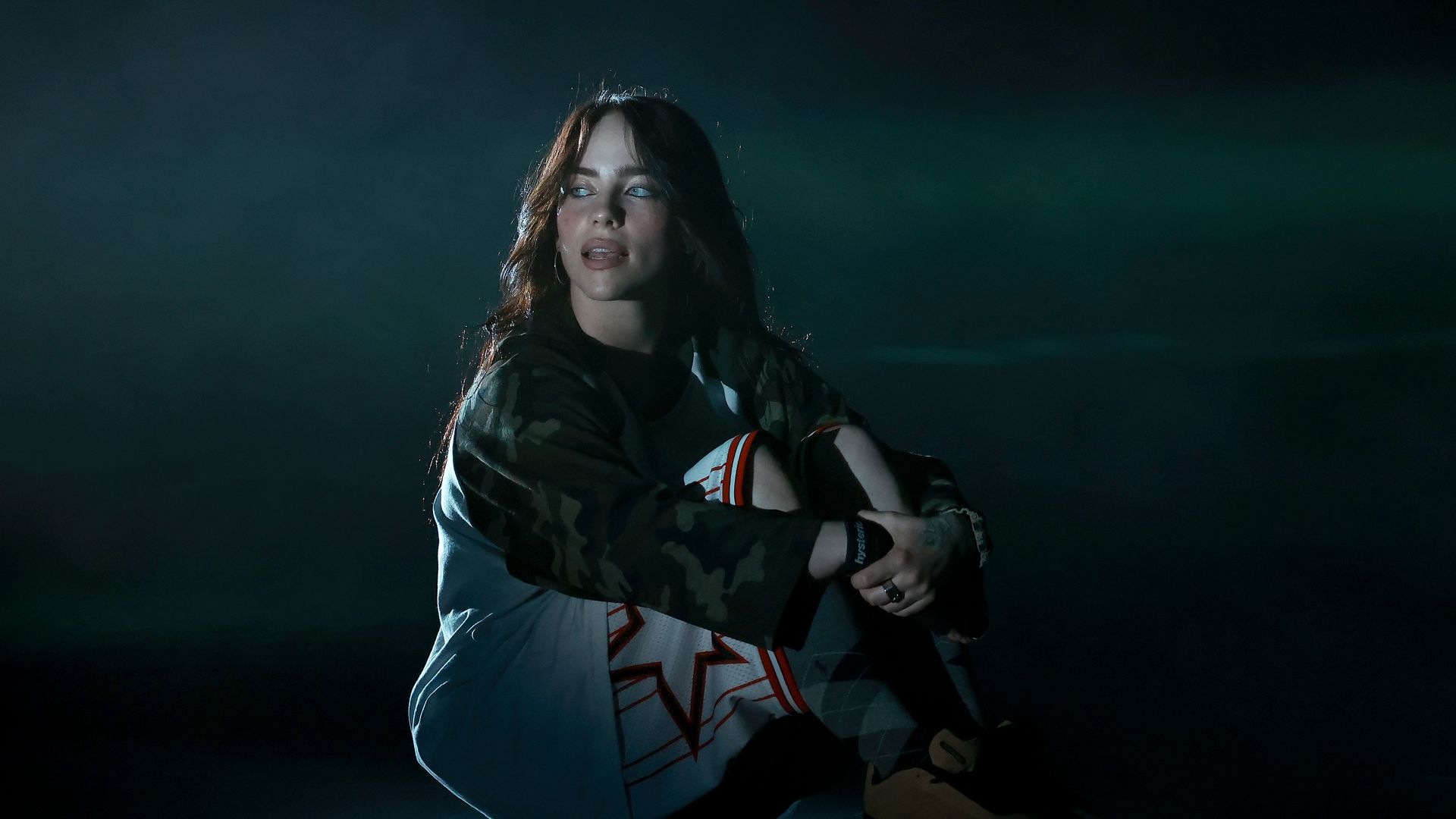 A photo of Grammy winner Billie Eilish.