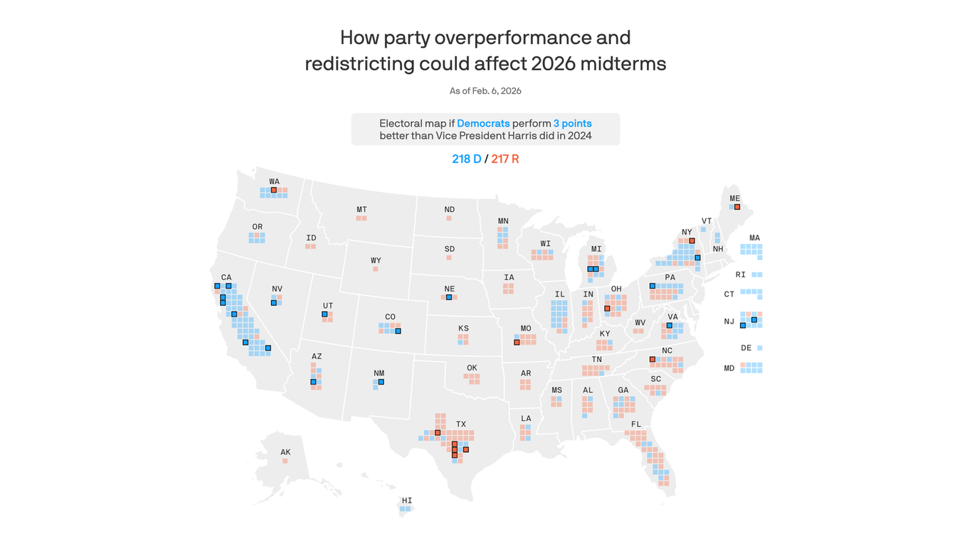 MAP: See where a blue wave would swipe the most GOP seats Kép