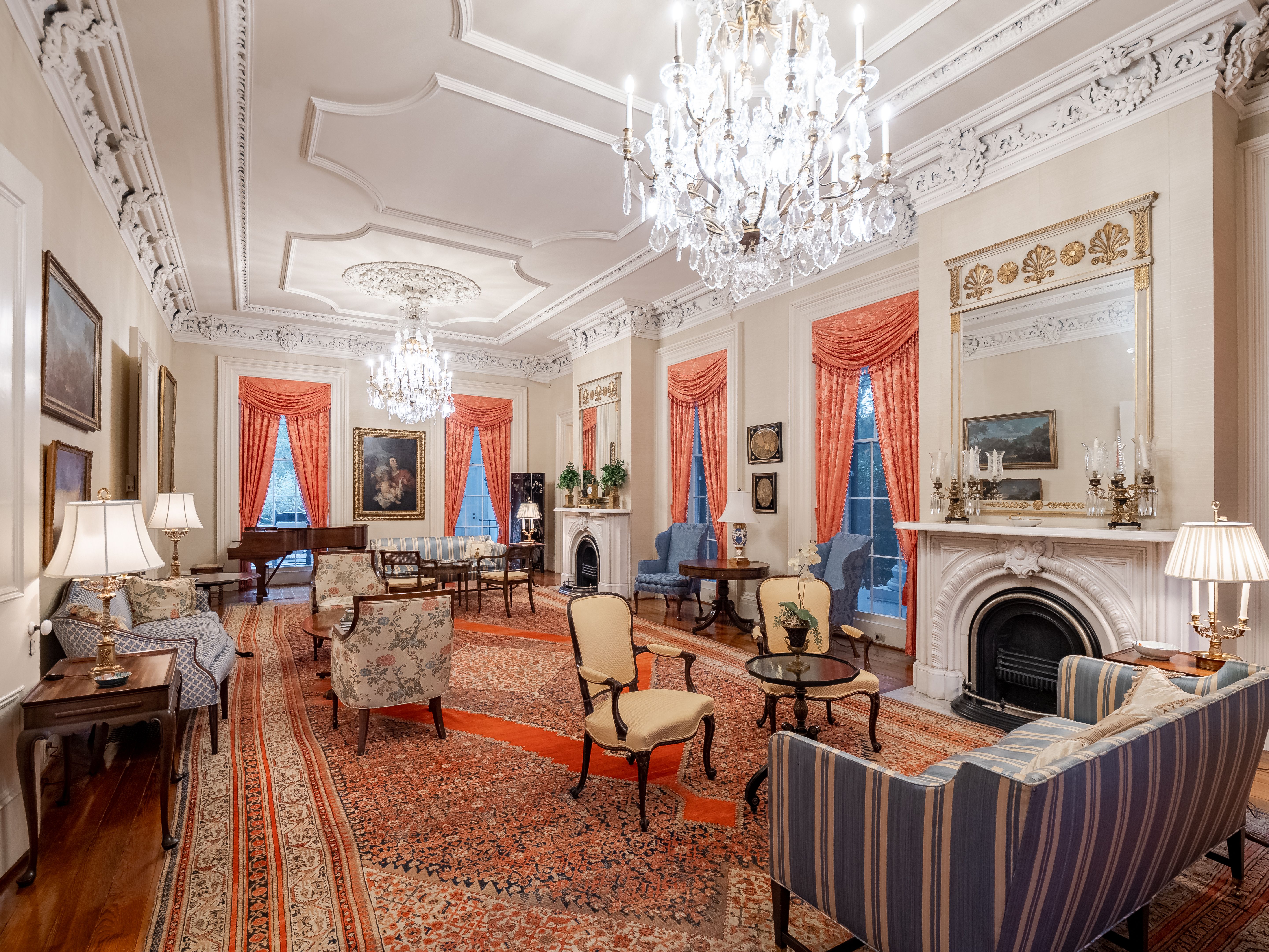 One of the living rooms. 