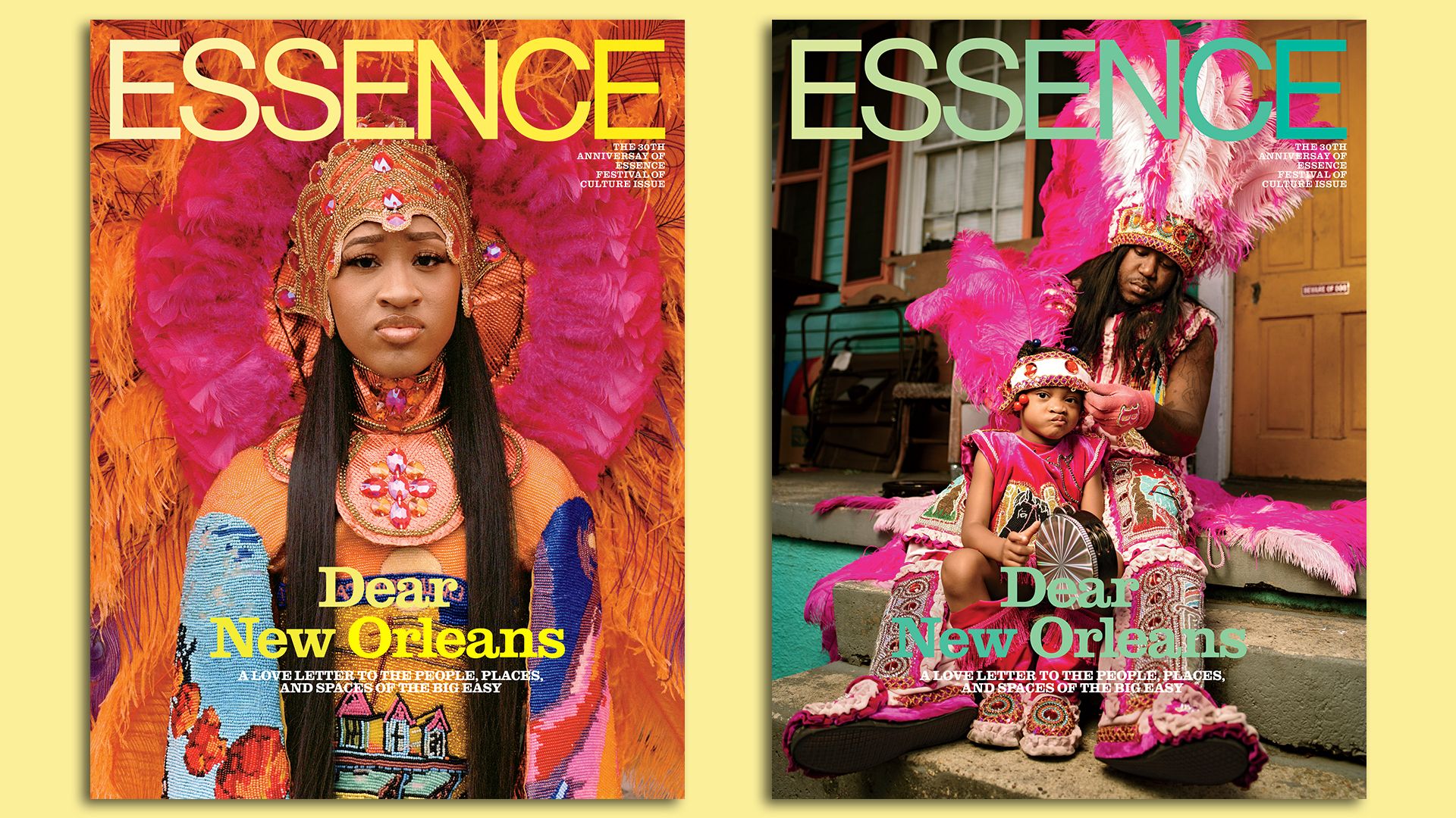 Photo shows Black Masking Indians in colorful suits.