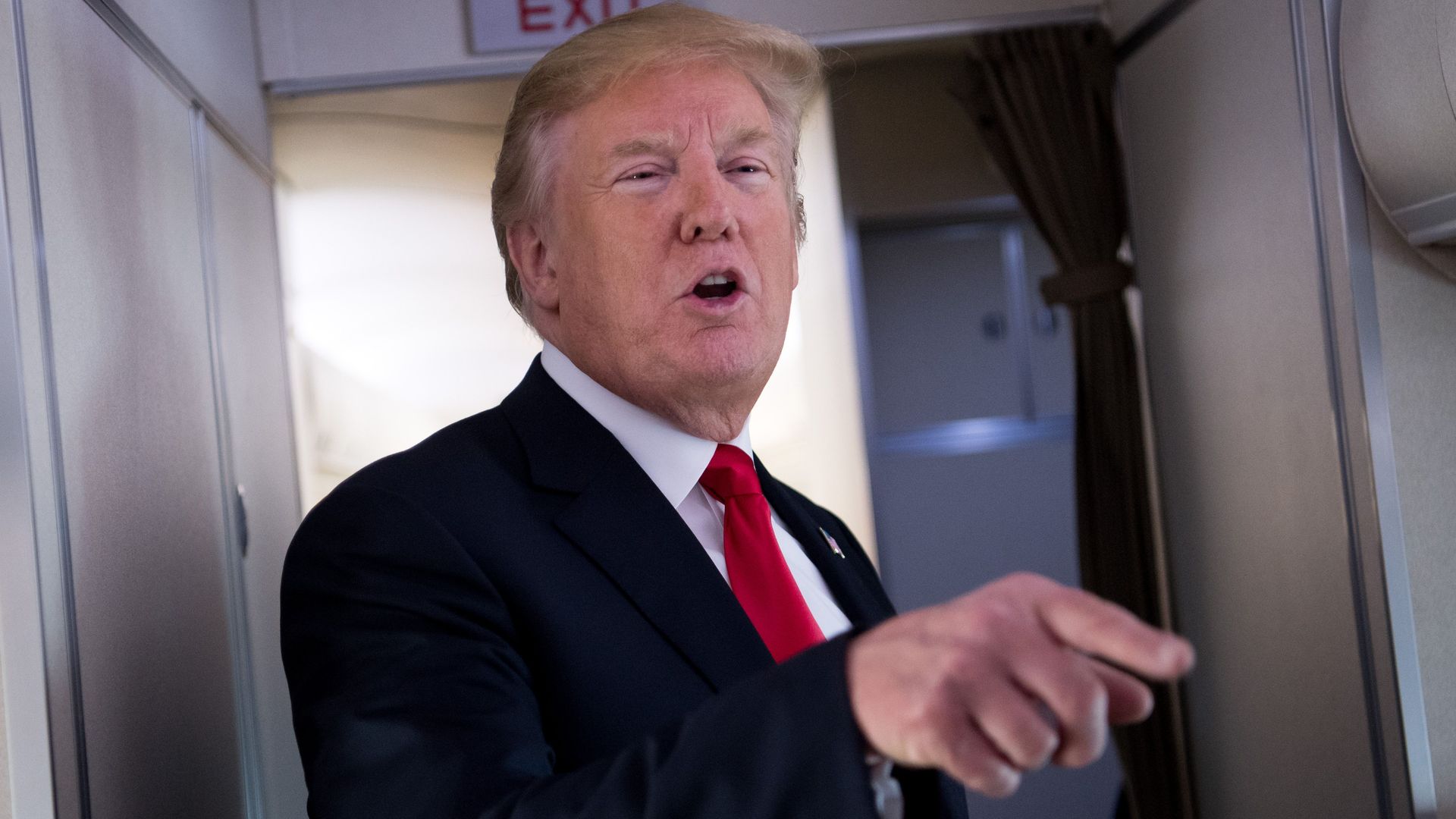 Trump on Air Force One