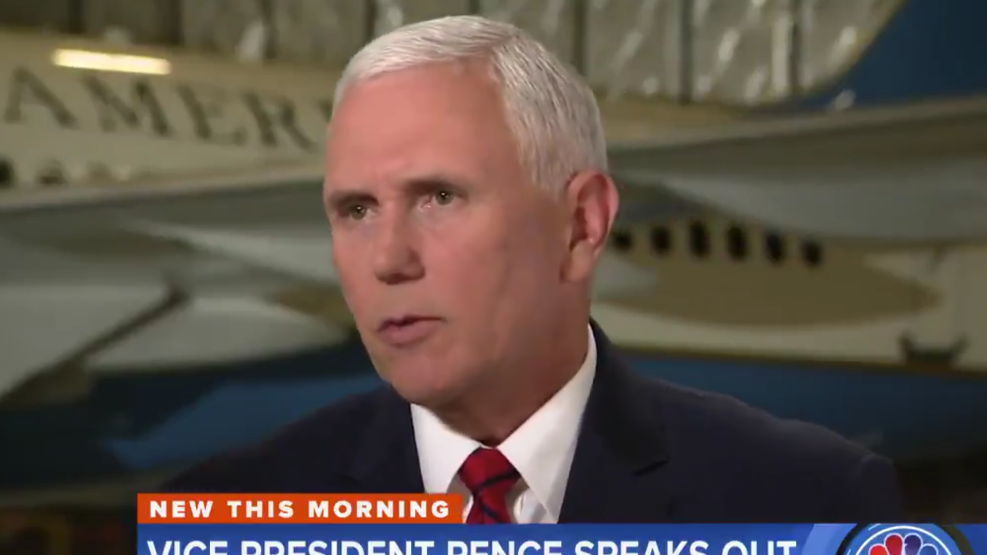 Mike Pence speaks with The Today Show on Thursday morning