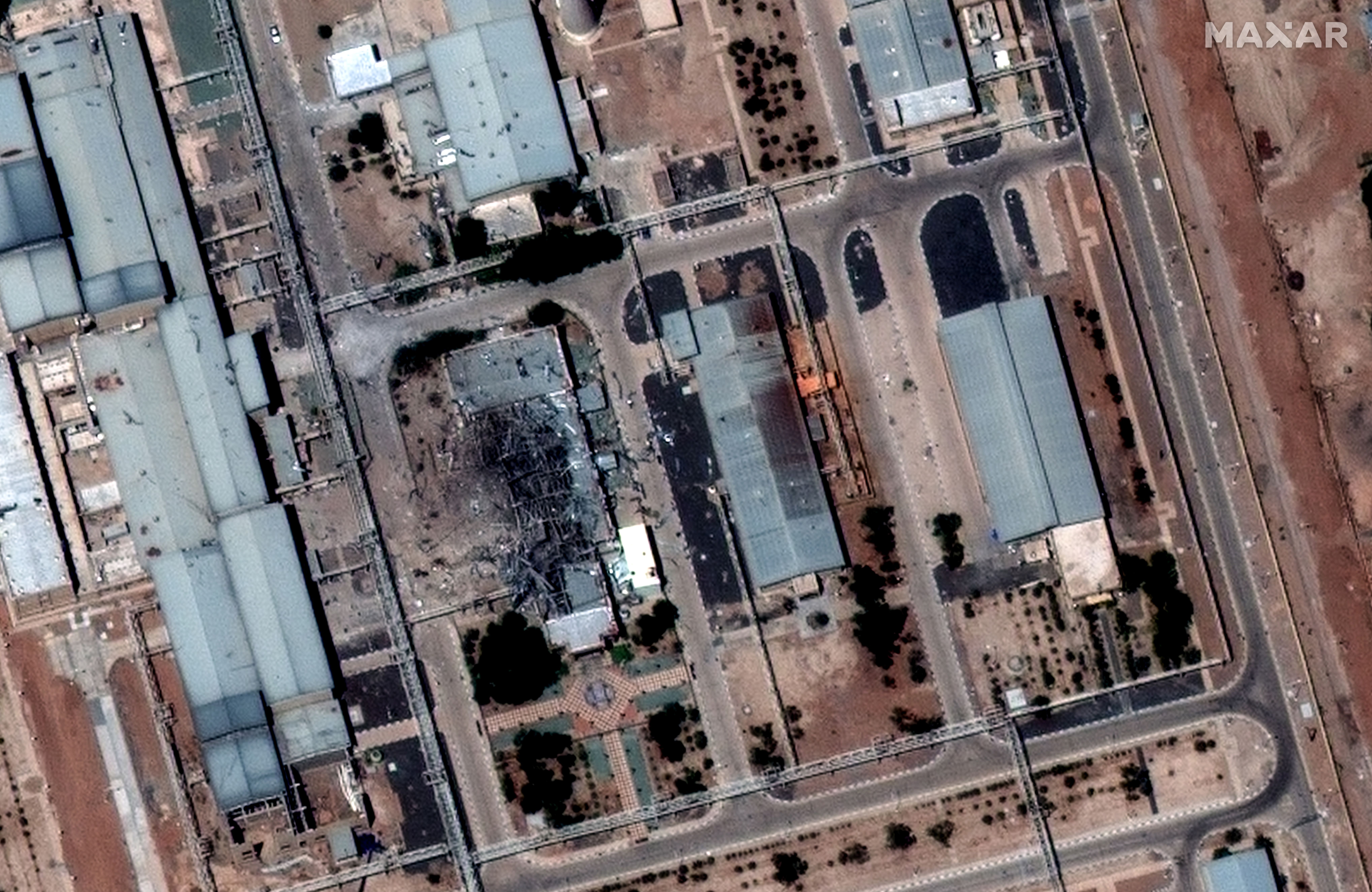 Satellite imagery shows damage to Iran's Isfahan nuclear site after U.S. air strikes.