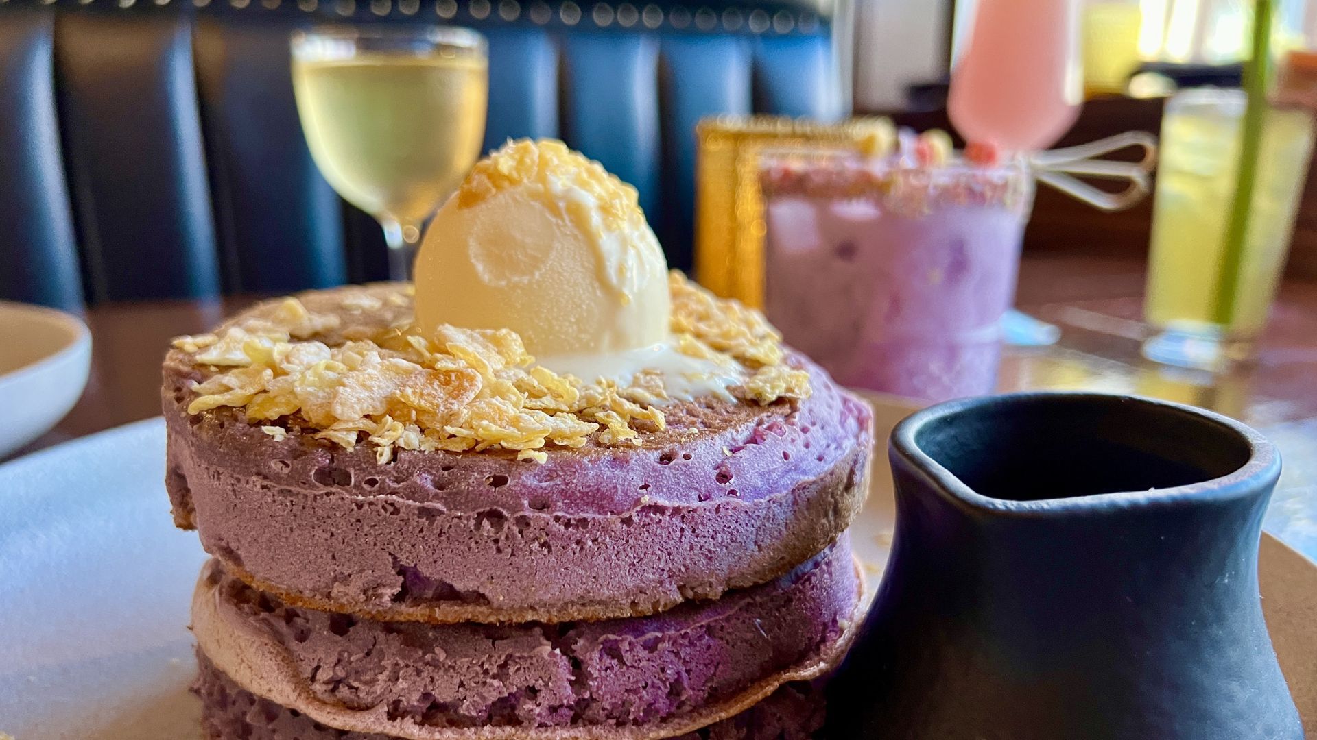 Ube pancakes from Muraya