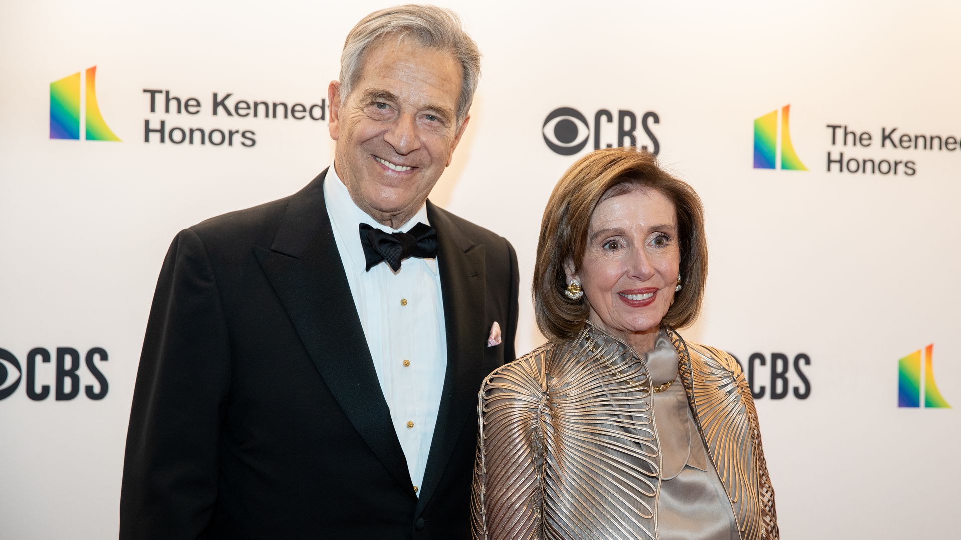 Paul Pelosi and Nancy Pelosi pose on the red carpet of the 44th annual Kennedy Center Honors at the Kennedy Center in Washington, D.C. on Sunday, December 5, 2021.