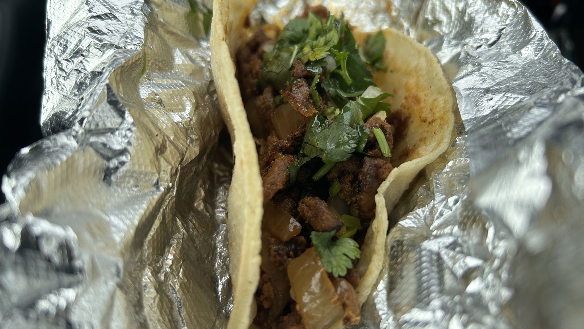 An al pastor taco.