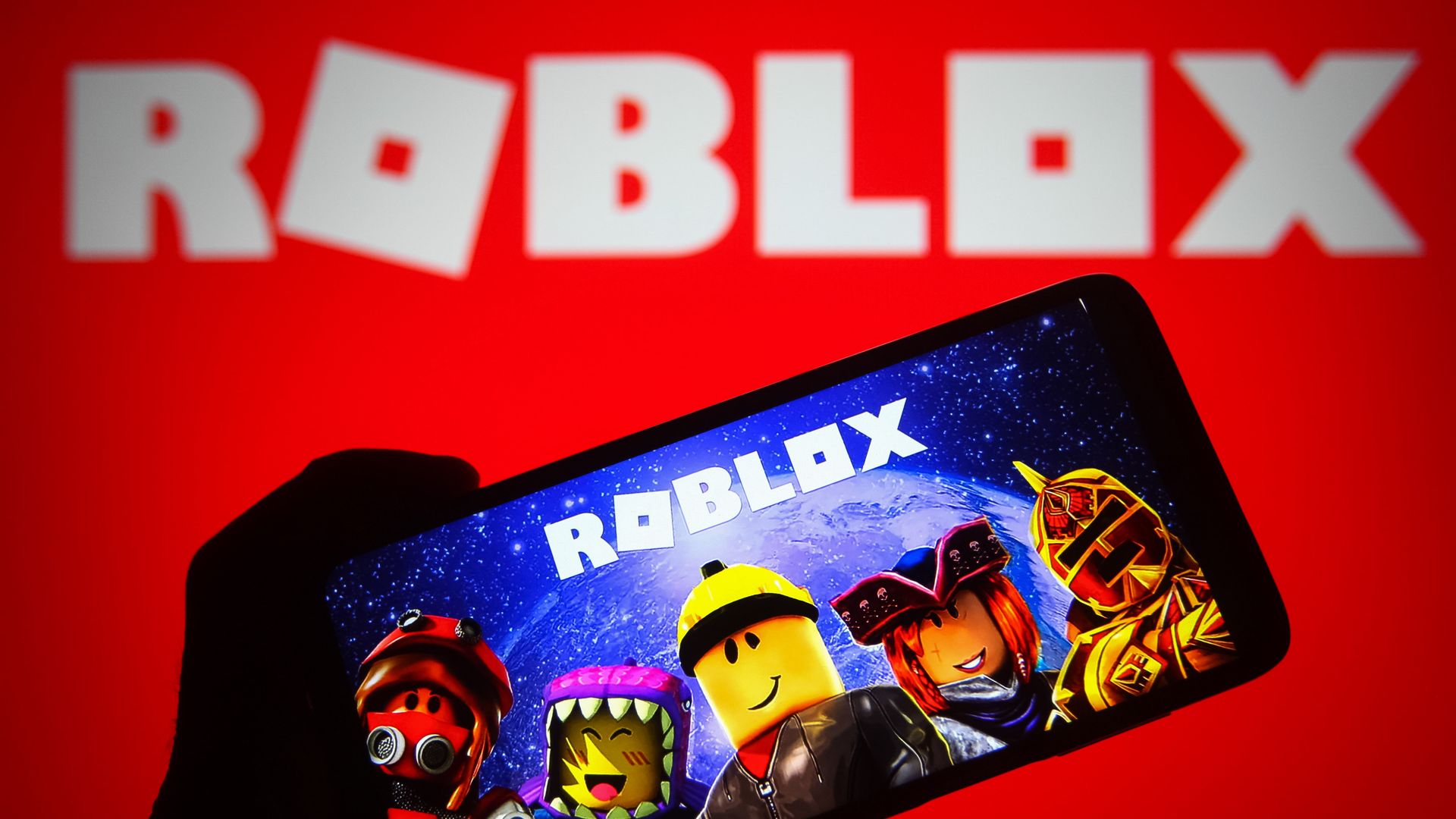 The Roblox app on a phone.