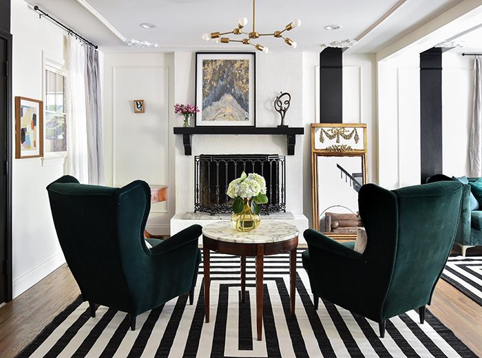 Mint Hill colonial remodel living room