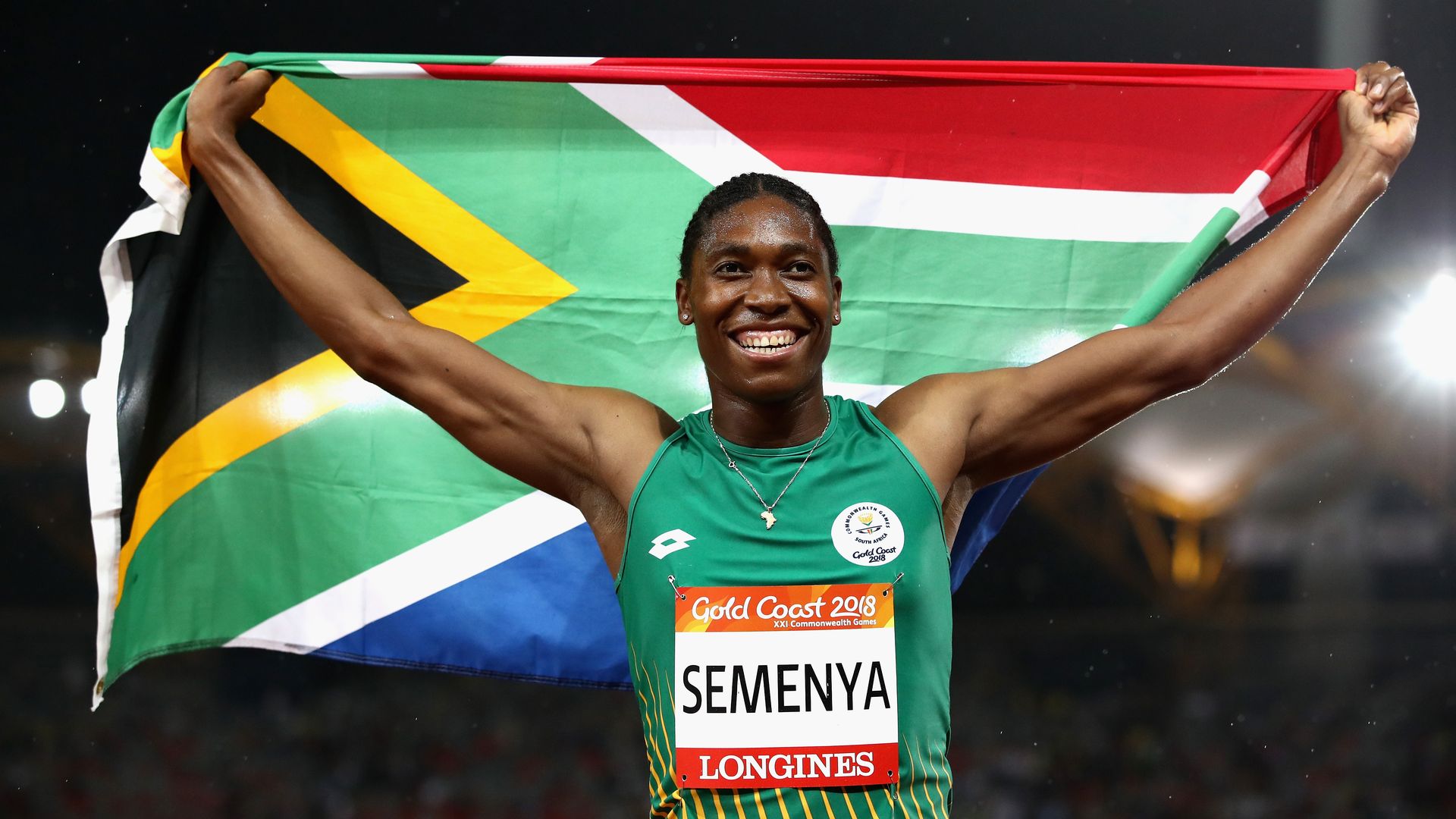 Caster Semenya smiling