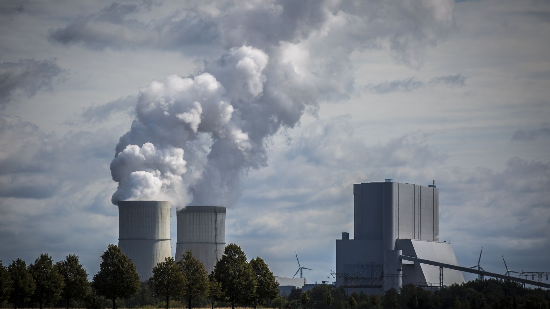  A lignite-fired power station is pictured on August 15, 2018 in Schwarze Pumpe, Germany. 