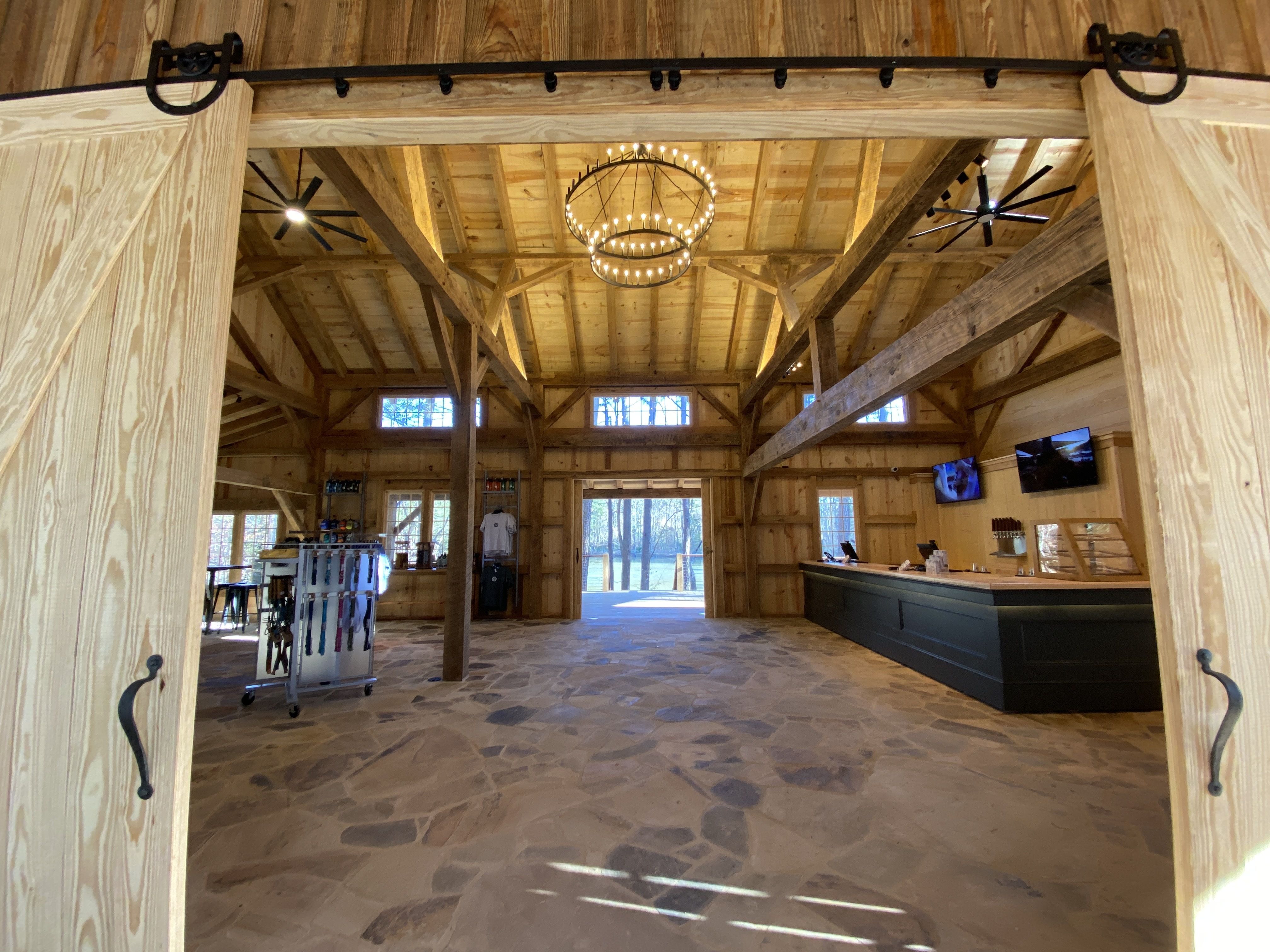 Inside the Barley House.