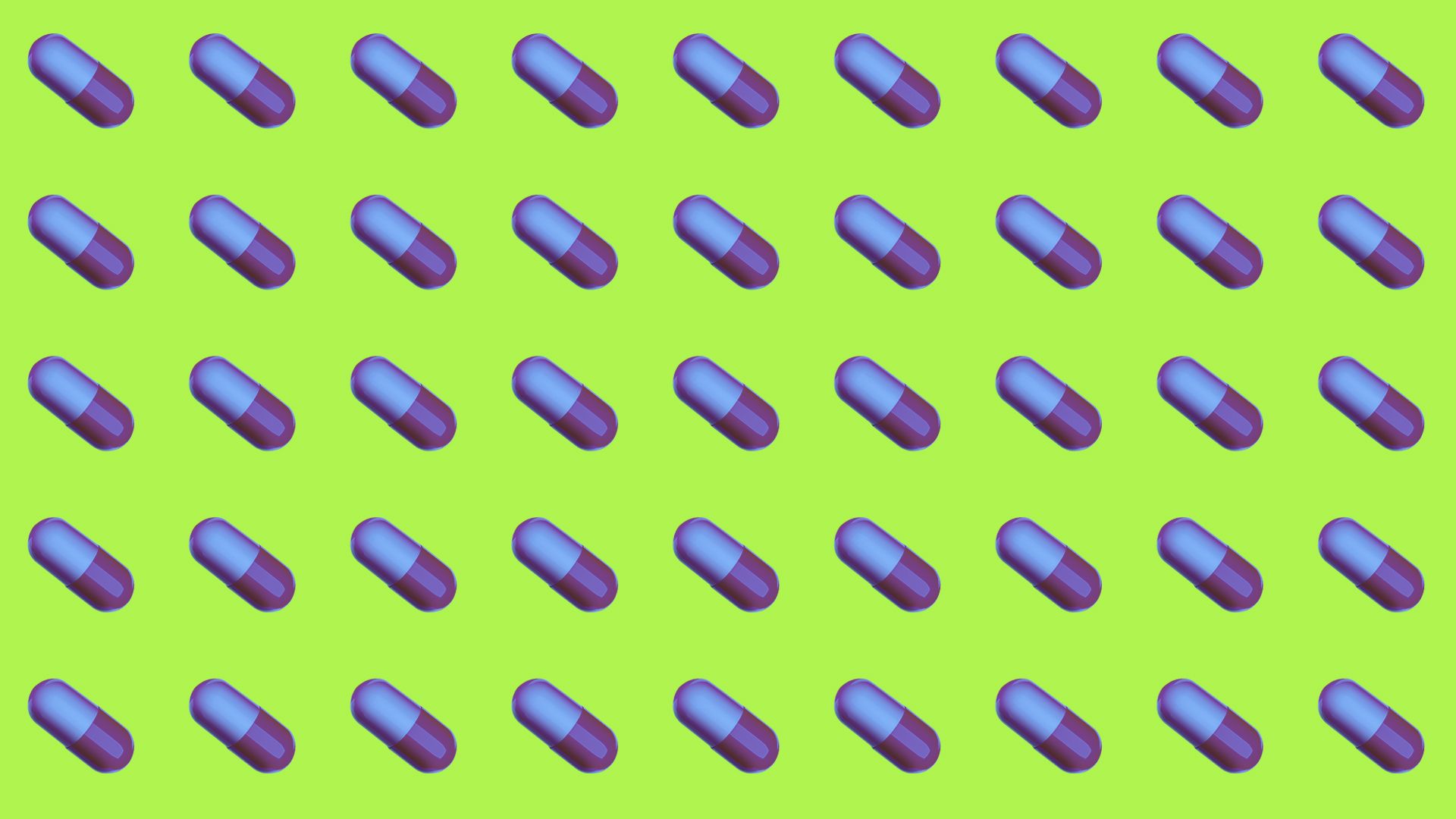 Illustration of a pattern of pills
