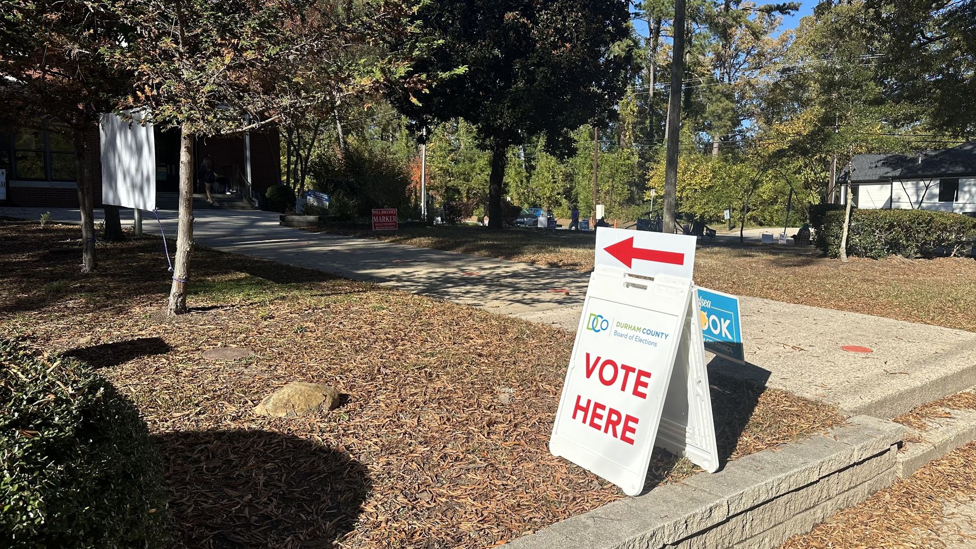 A polling place in Durham on Nov. 4. Photo: Zachery Eanes/Axios
