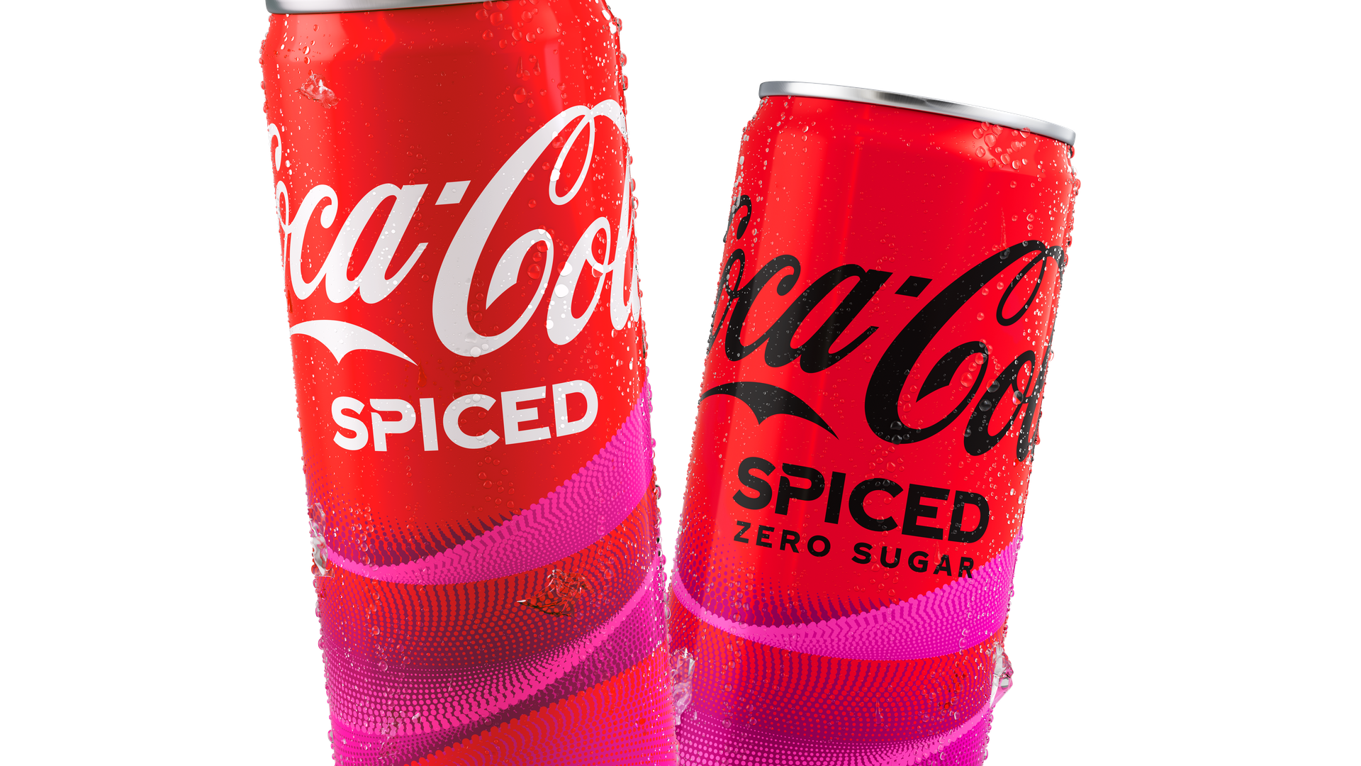A can of Coca-Cola Spiced and Coca-Cola Spiced Zero Sugar