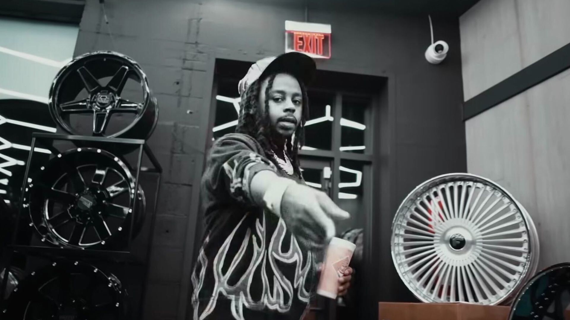 Babyface Ray in Icewear Vezzo and DJ Drama's "God Bless the 6" video. 