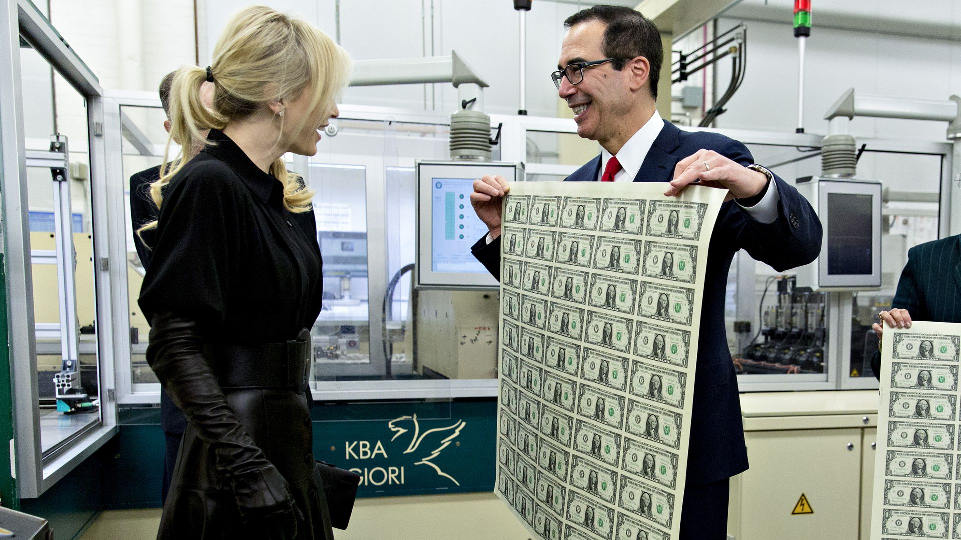 Steve Mnuchin with a lot of money.