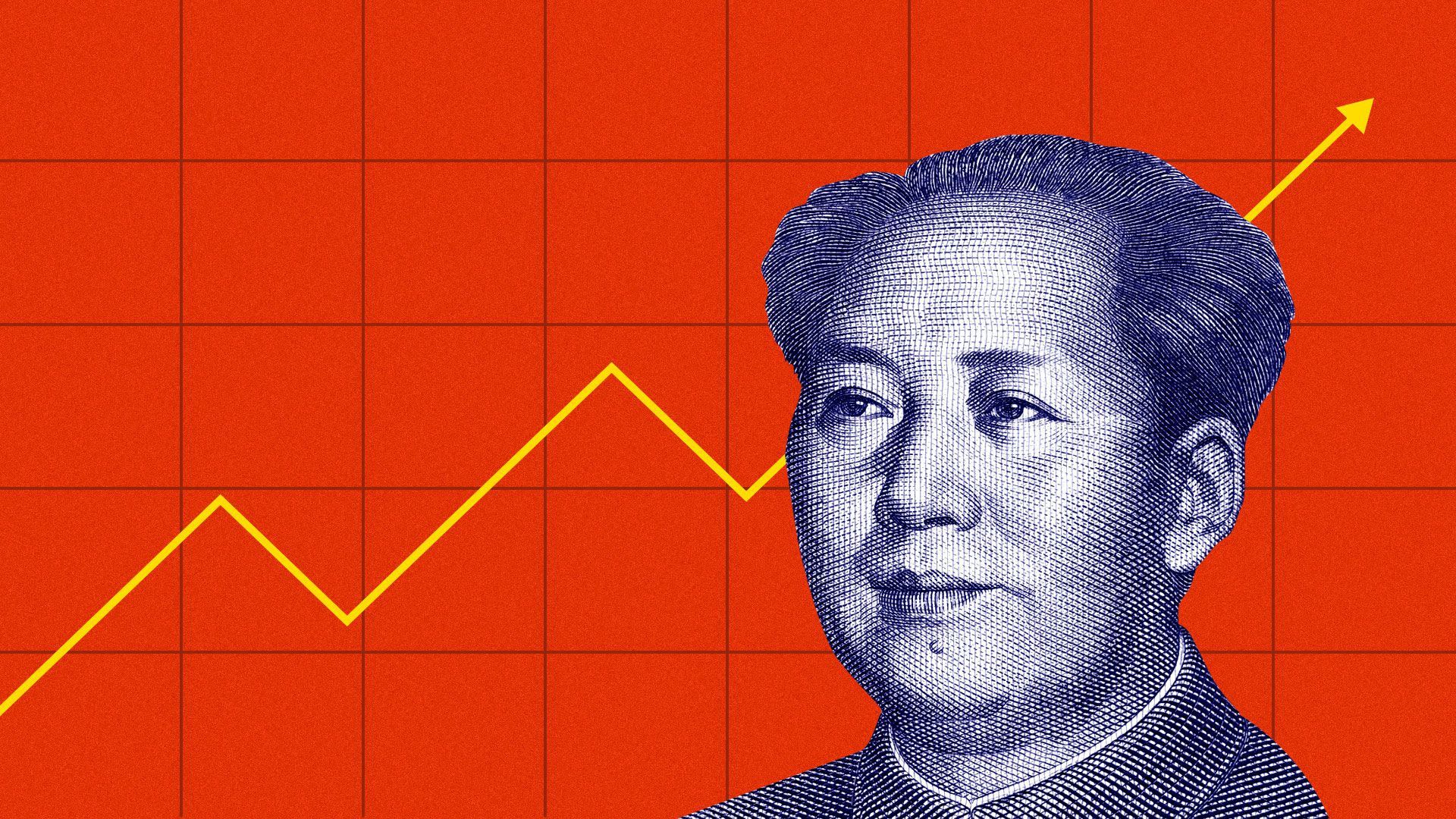 Illustration of China's former leader Mao Zedong