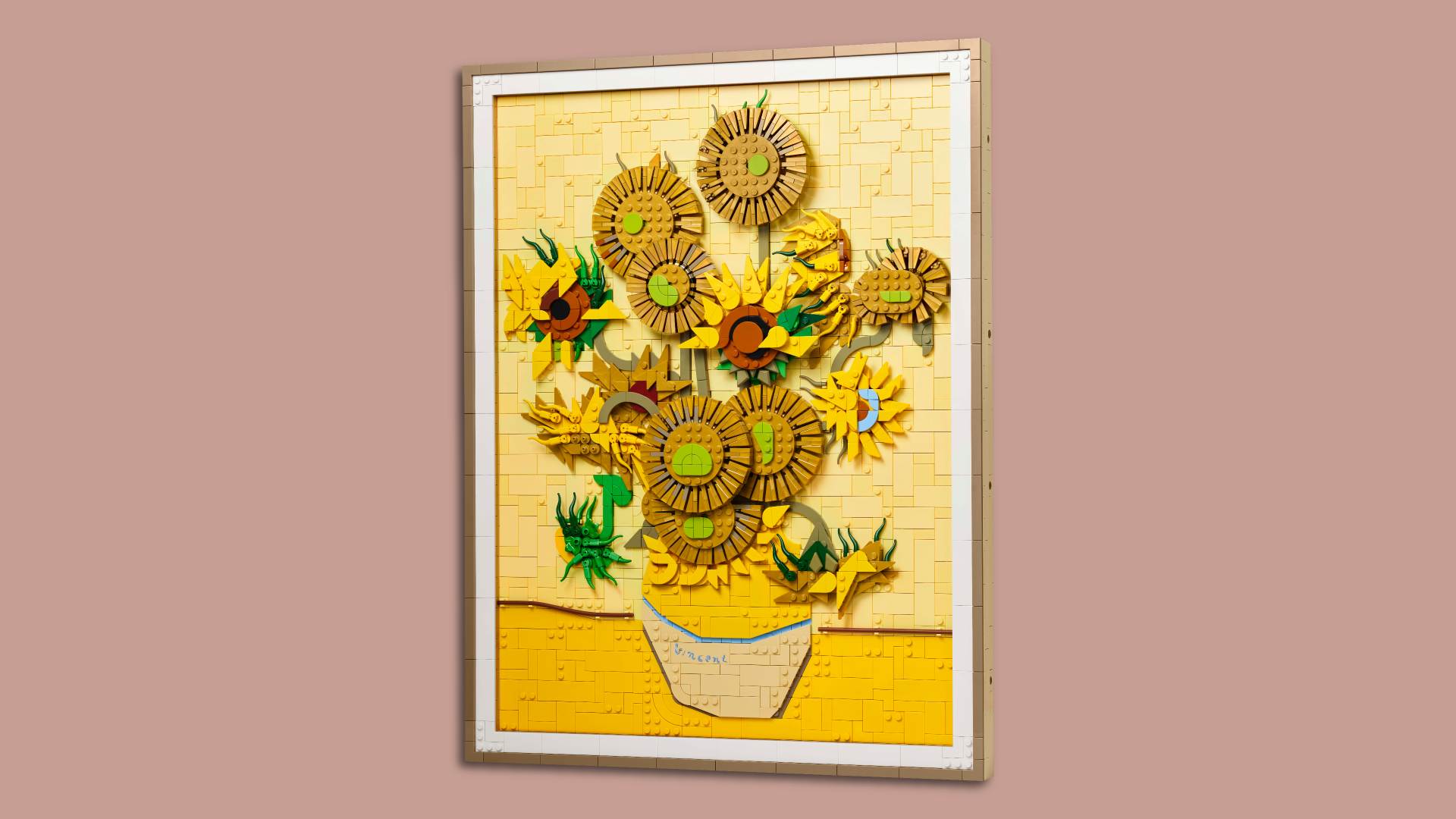 Lego's take on Van Gogh's "Sunflowers"