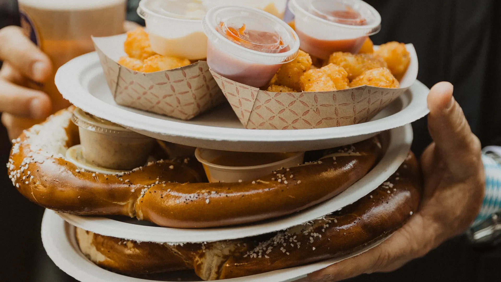 pretzels and beer