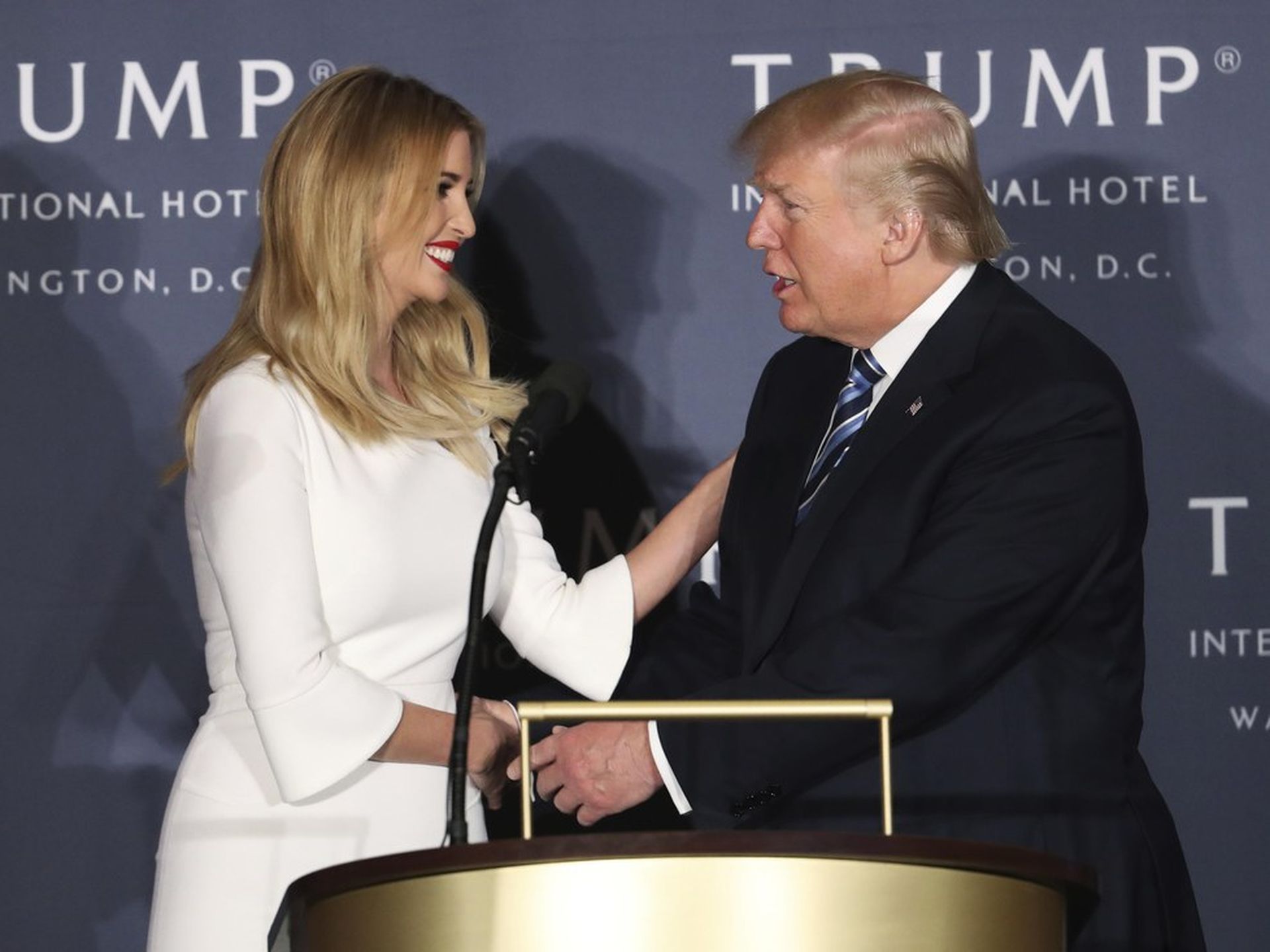 Ivanka Trump behind closed doors