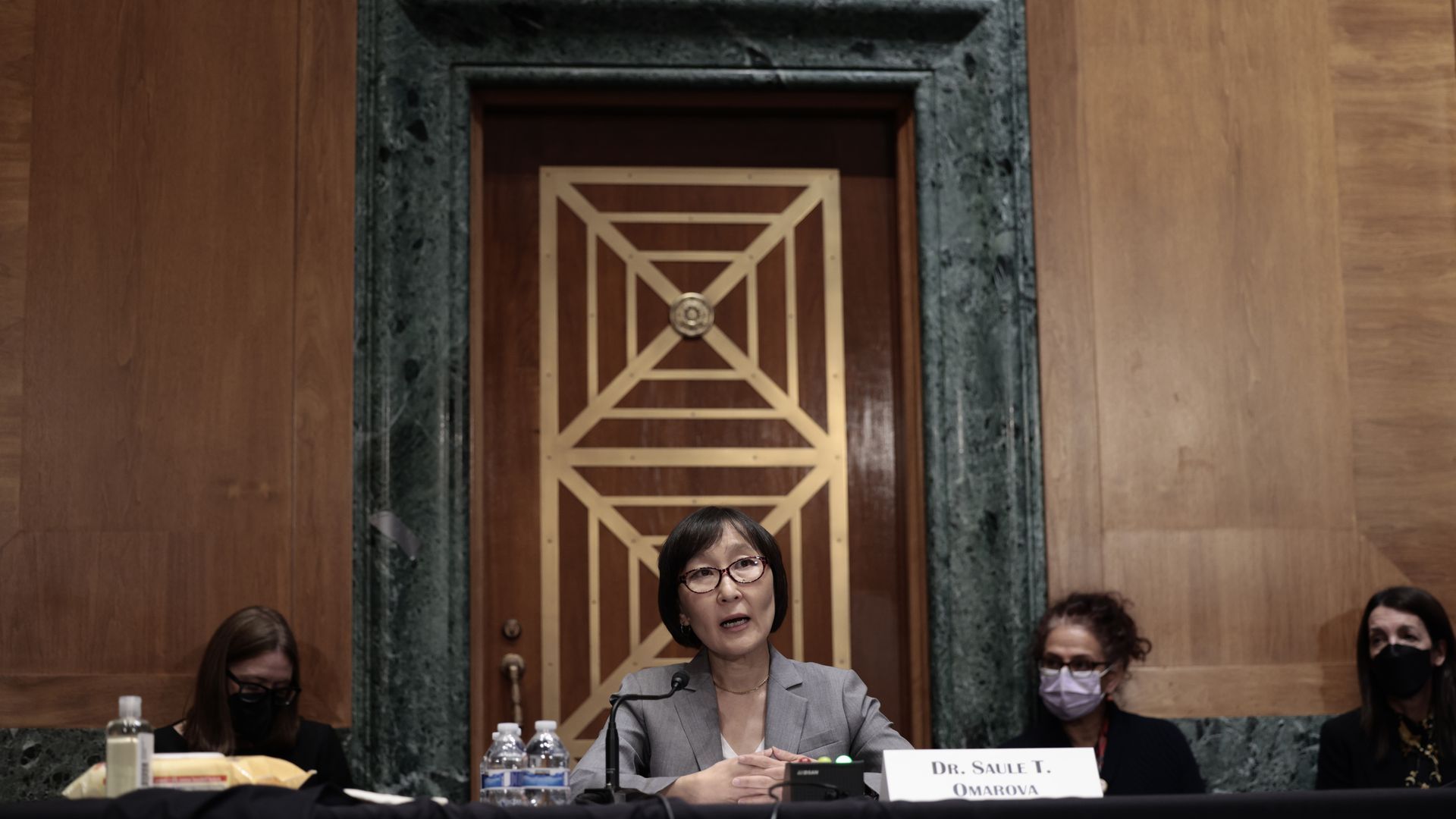 Saule Omarova, nominee for Comptroller of the Currency, at a confirmation hearing on Nov. 18.