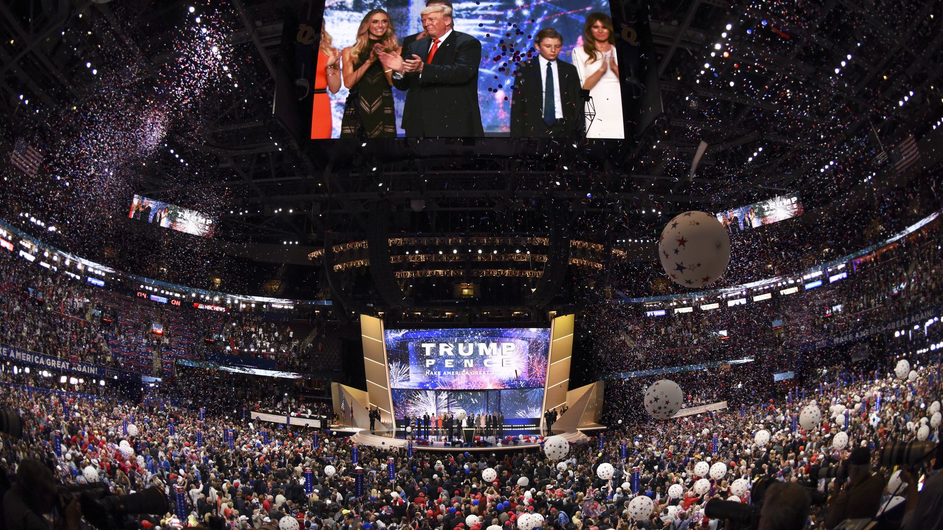 Trump and family at 2016 RNC