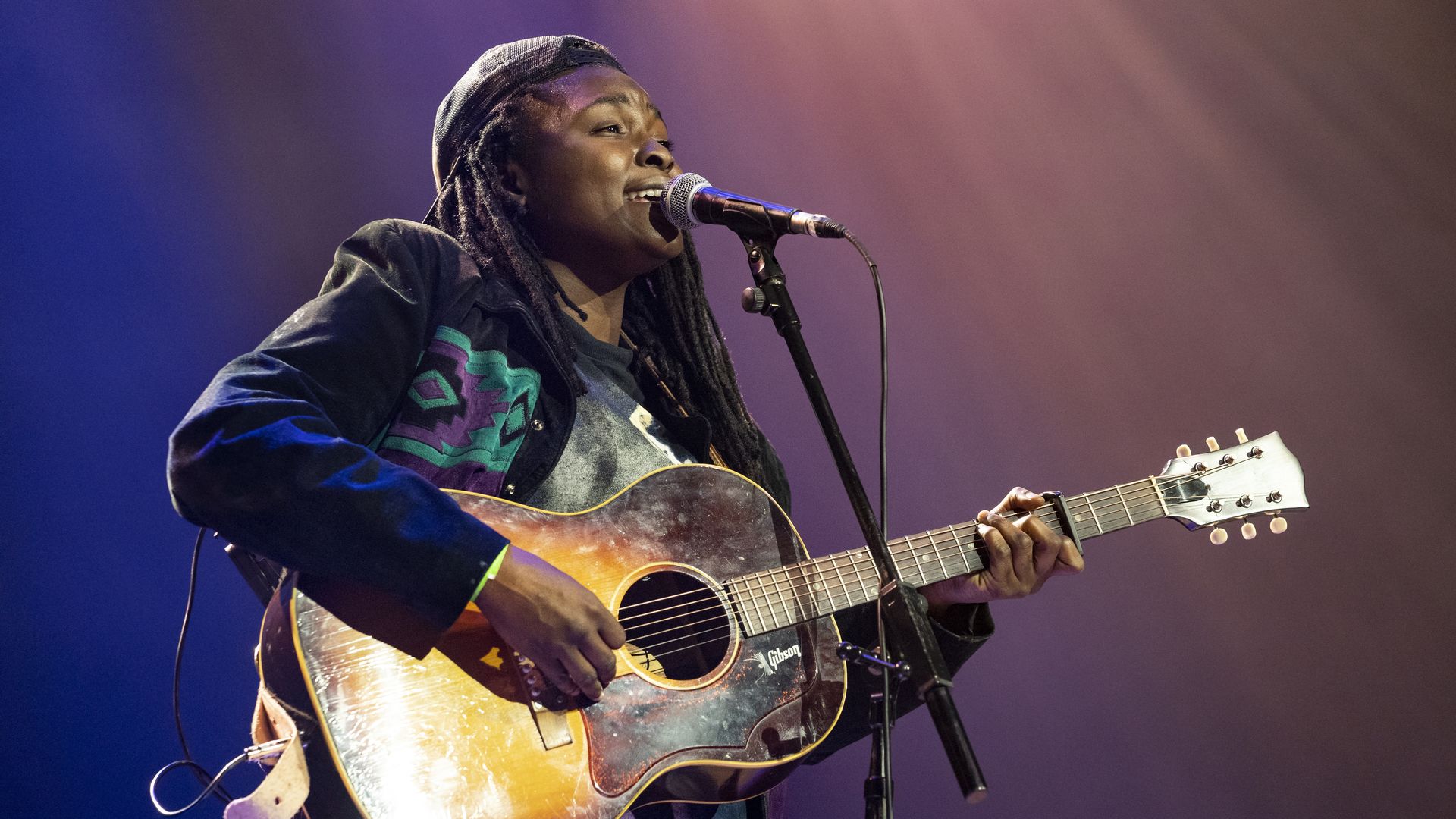 Joy Oladokun performs at Ryman Auditorium in 2021 