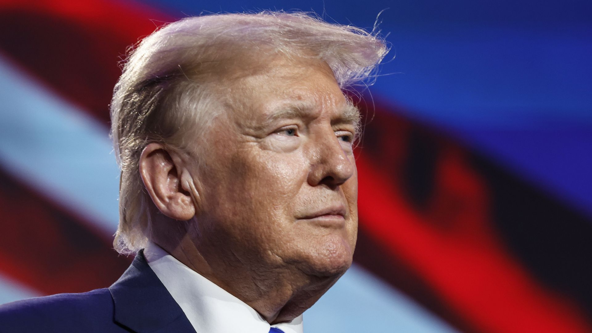 Republican presidential candidate former President Donald Trump speaks at the Pray Vote Stand Summit at the Omni Shoreham Hotel on September 15, 2023 in Washington, DC.